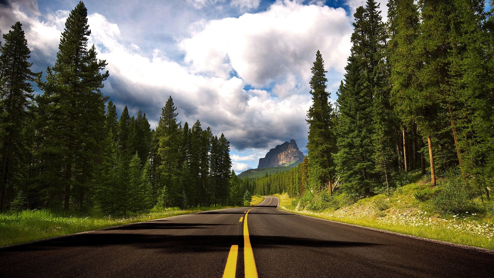 outdoors, land, journey, country, scene, car, cloud, landscape, 1080P, highway, trip, rural, motion, horizon, field, sky, traffic, drive, meadow, freeway, HD Wallpaper