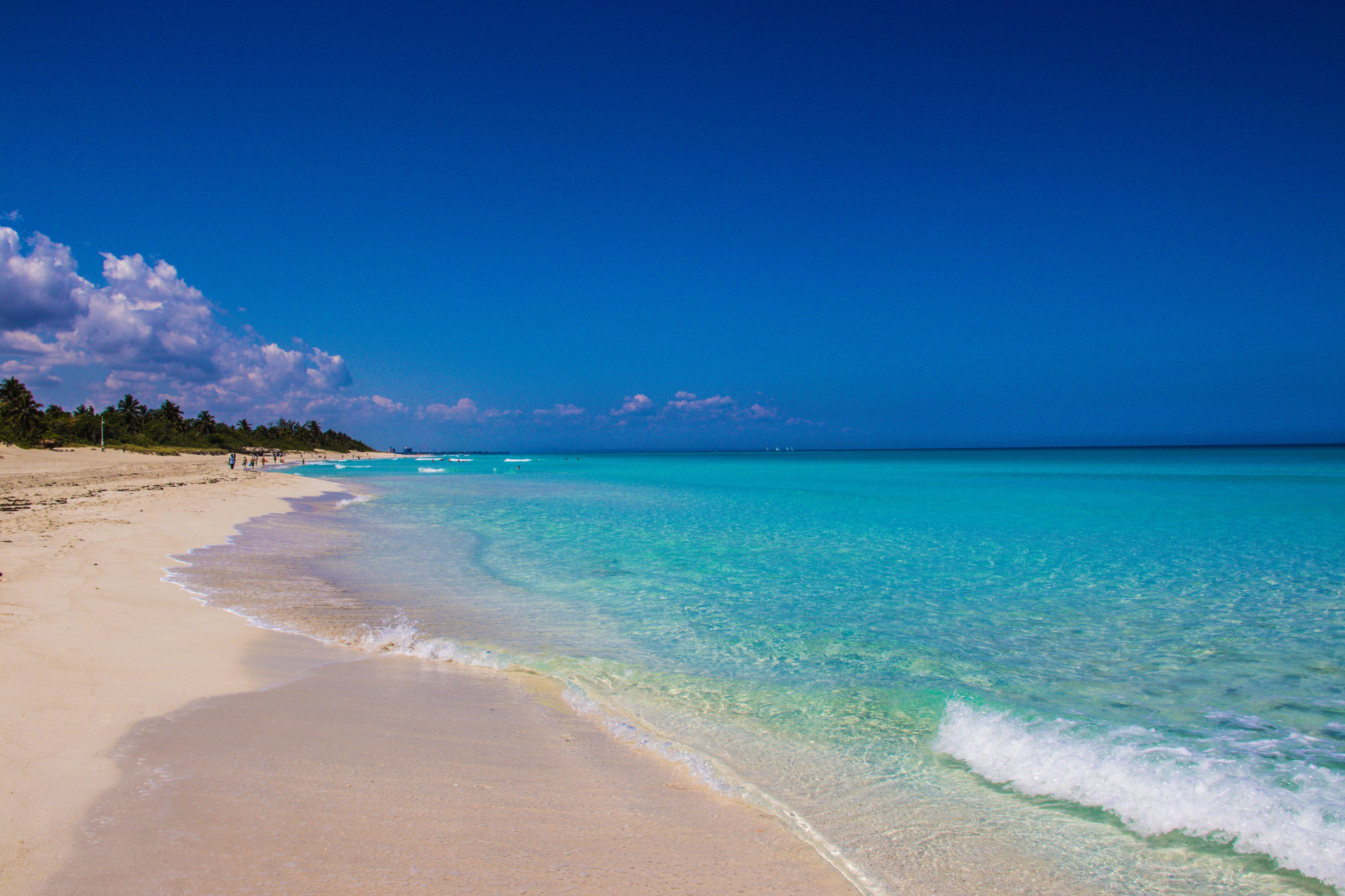 sea, sky, ocean, holiday, beauty in nature, land, summer, tropical climate, tranquility, travel destinations, trip, wave, no people, horizon over water, HD Wallpaper