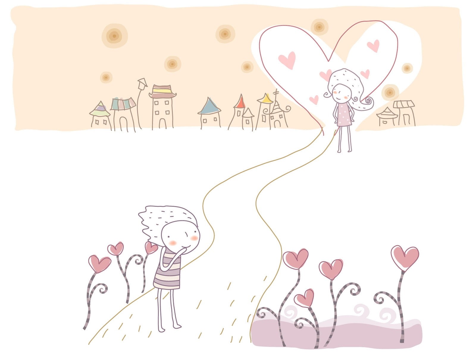 valentines Day - Holiday, digital composite, person, gift, drawing - art product, pencil, animal, white color, craft, graffiti, looking, 720P, heart Shape, HD Wallpaper