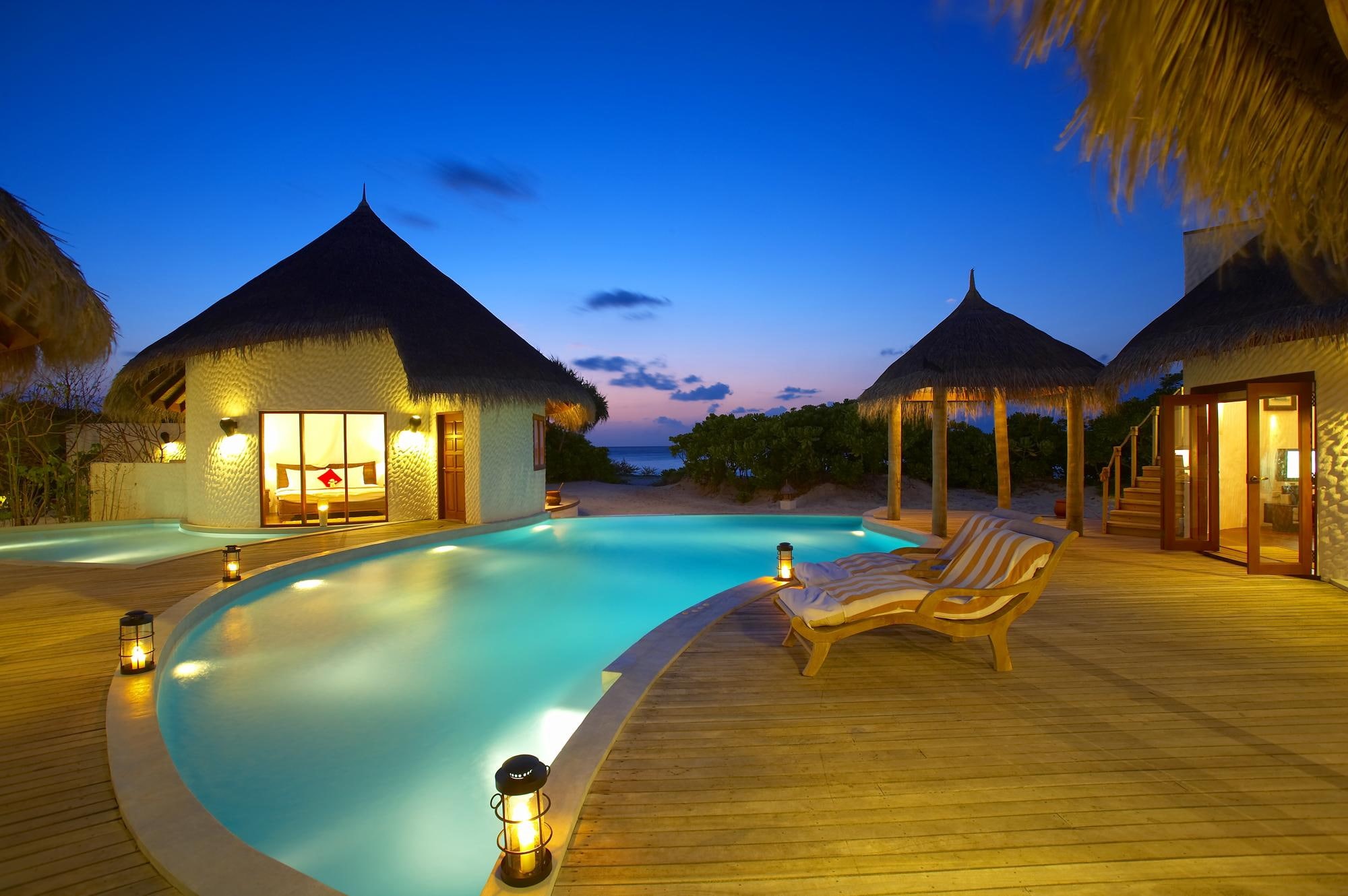 place, blue, relax, house, 1080P, nature and landscapes, beautiful, HD Wallpaper