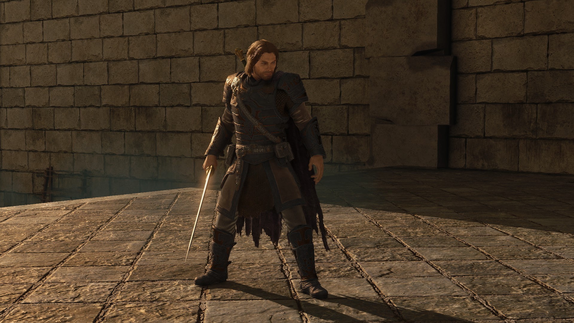 full length, beautiful woman, architecture, shadow, leisure activity, young adult, hairstyle, brick, looking at camera, adult, Middle-Earth: Shadow of War, HD Wallpaper