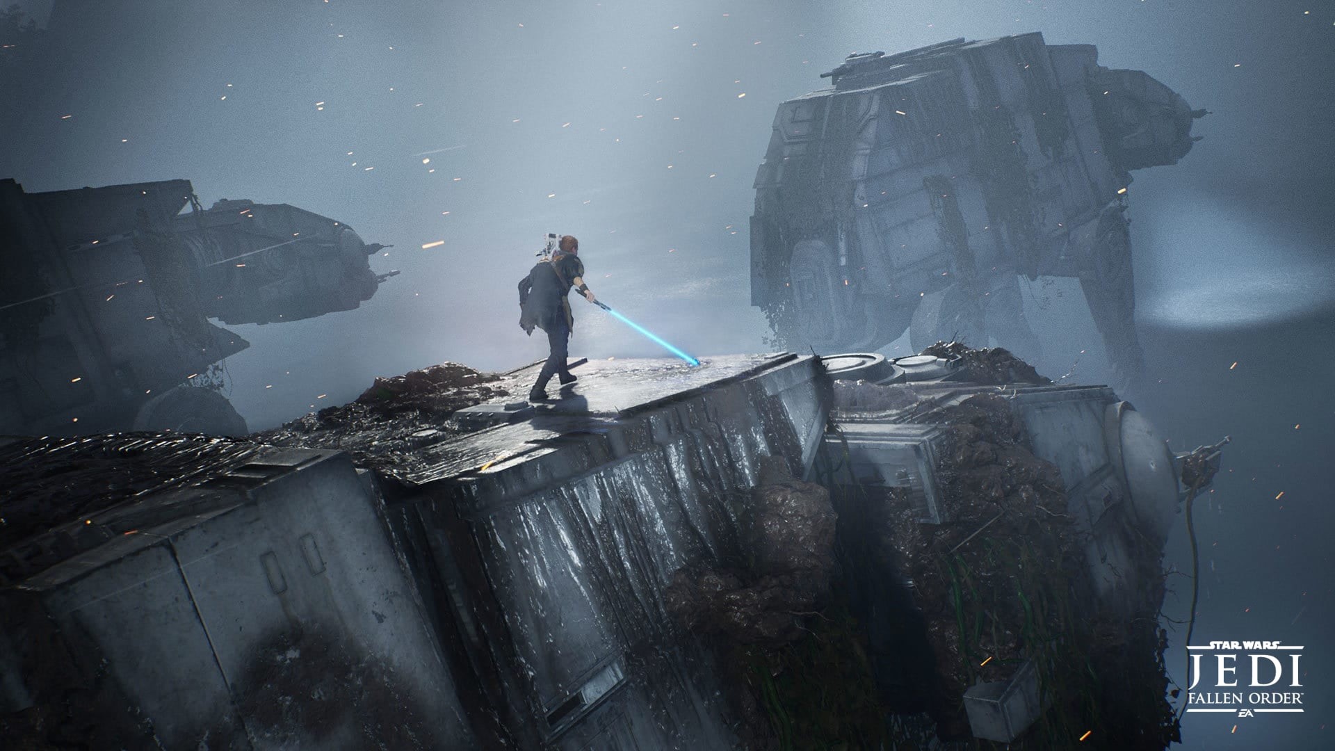 lightsaber, 1080P, video game characters, Jedi: Fallen Order, video game art, Star Wars Droids, HD Wallpaper