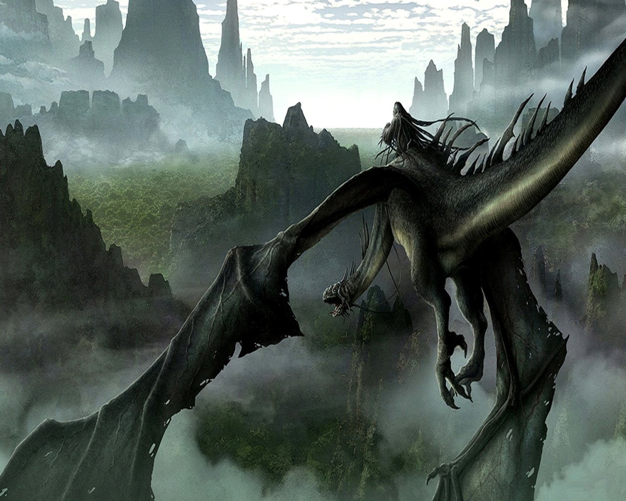 Fantasy, Tolkien, 720P, Demon, Lord of the Rings, Dragon, Nazgûl, HD Wallpaper