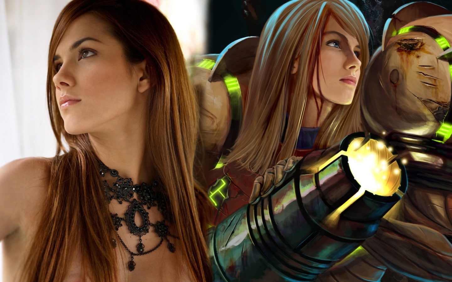 corruption, hd, Samus, 720P, sassy, art, metroid, prime, video game, anime, HD Wallpaper