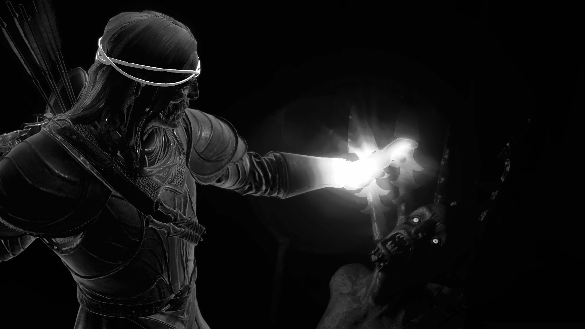 real people, protective workwear, The Lord of the Rings, holding, occupation, black background, Middle Earth Shadow of War, illuminated, people, two people, HD Wallpaper