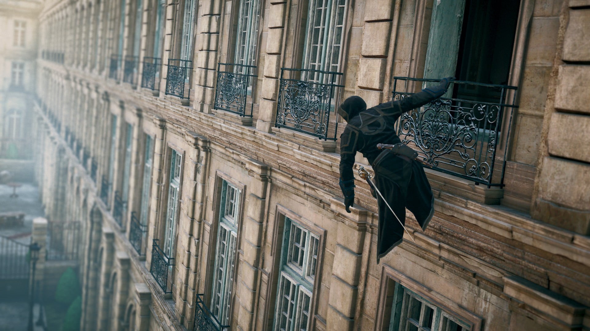 city Life, 1080P, person, europe, Assassins Creed: Unity, architecture, manhattan - New York City, history, human representation, one person, low angle view, HD Wallpaper