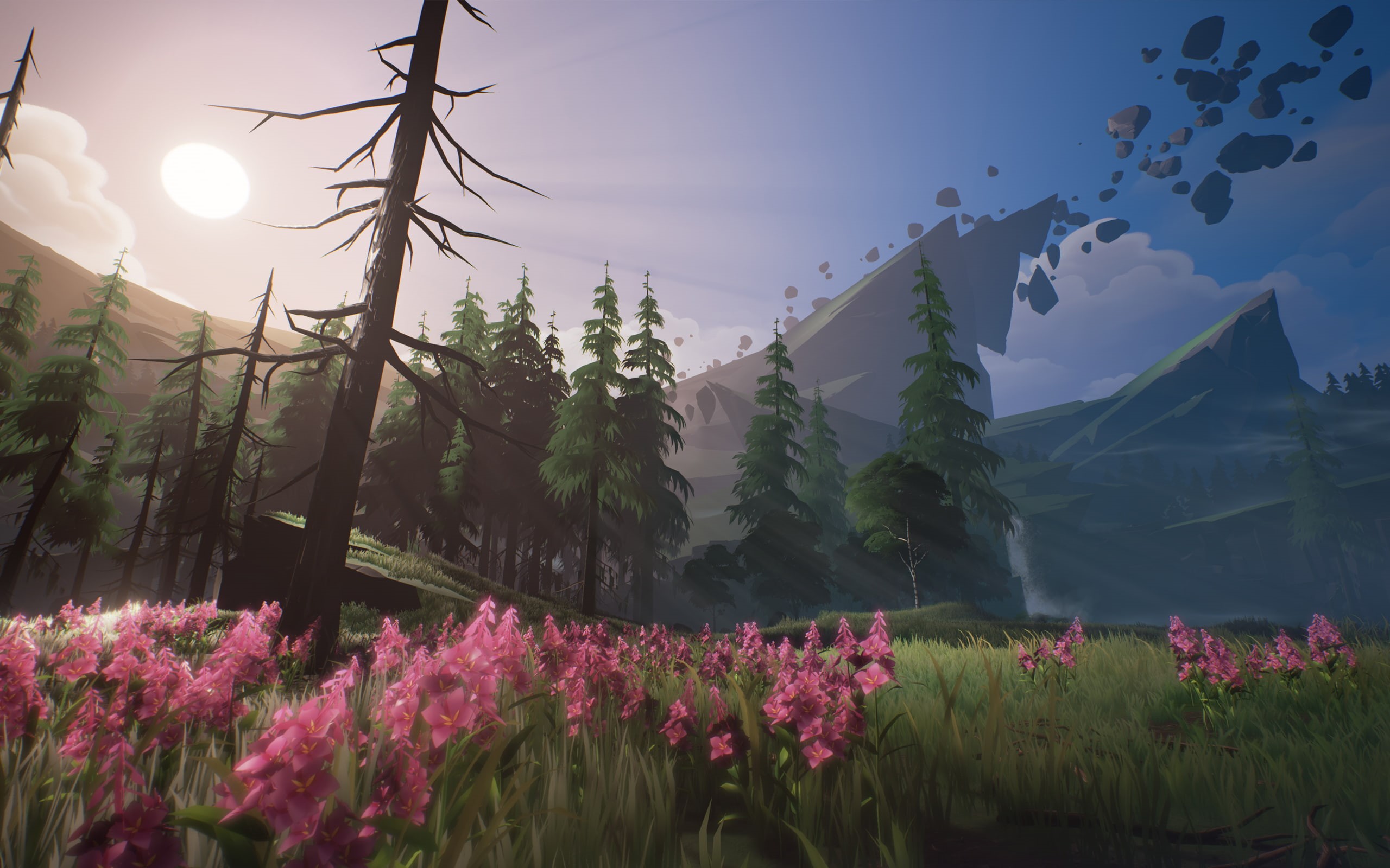 Flower, Dauntless, 2K, Tree, Landscape, Video Game, HD Wallpaper