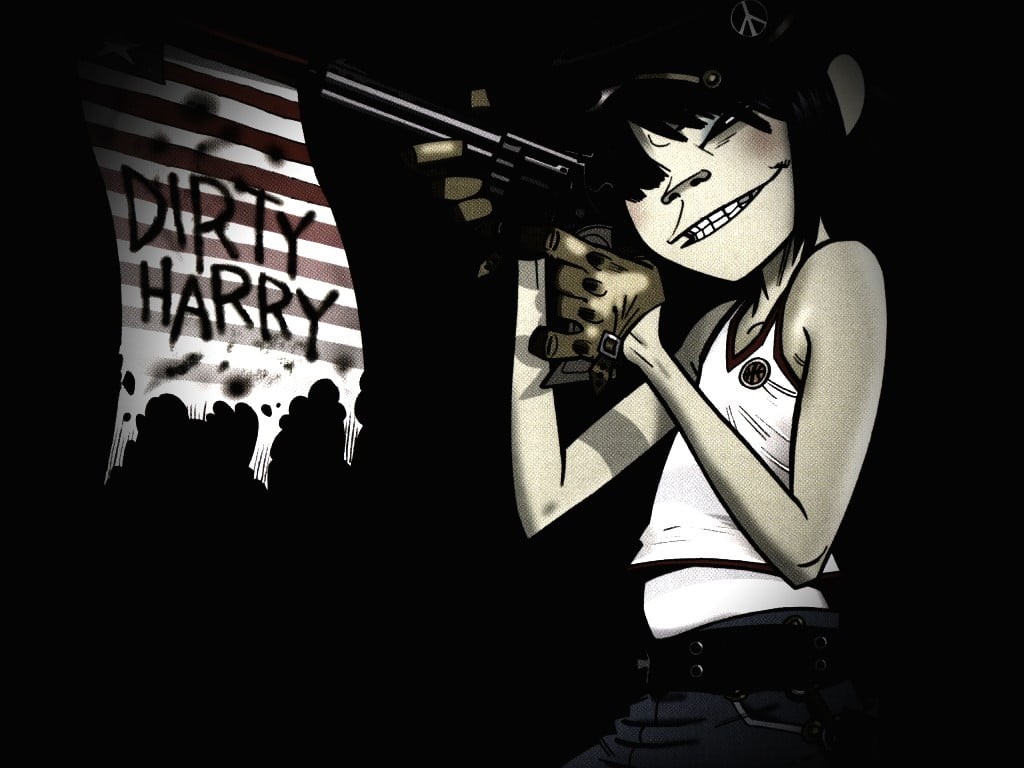 music, musical equipment, musical instrument, holding, Gorillaz, Jamie Hewlett, one person, adult, women, lifestyles, 480P, leisure activity, real people, HD Wallpaper