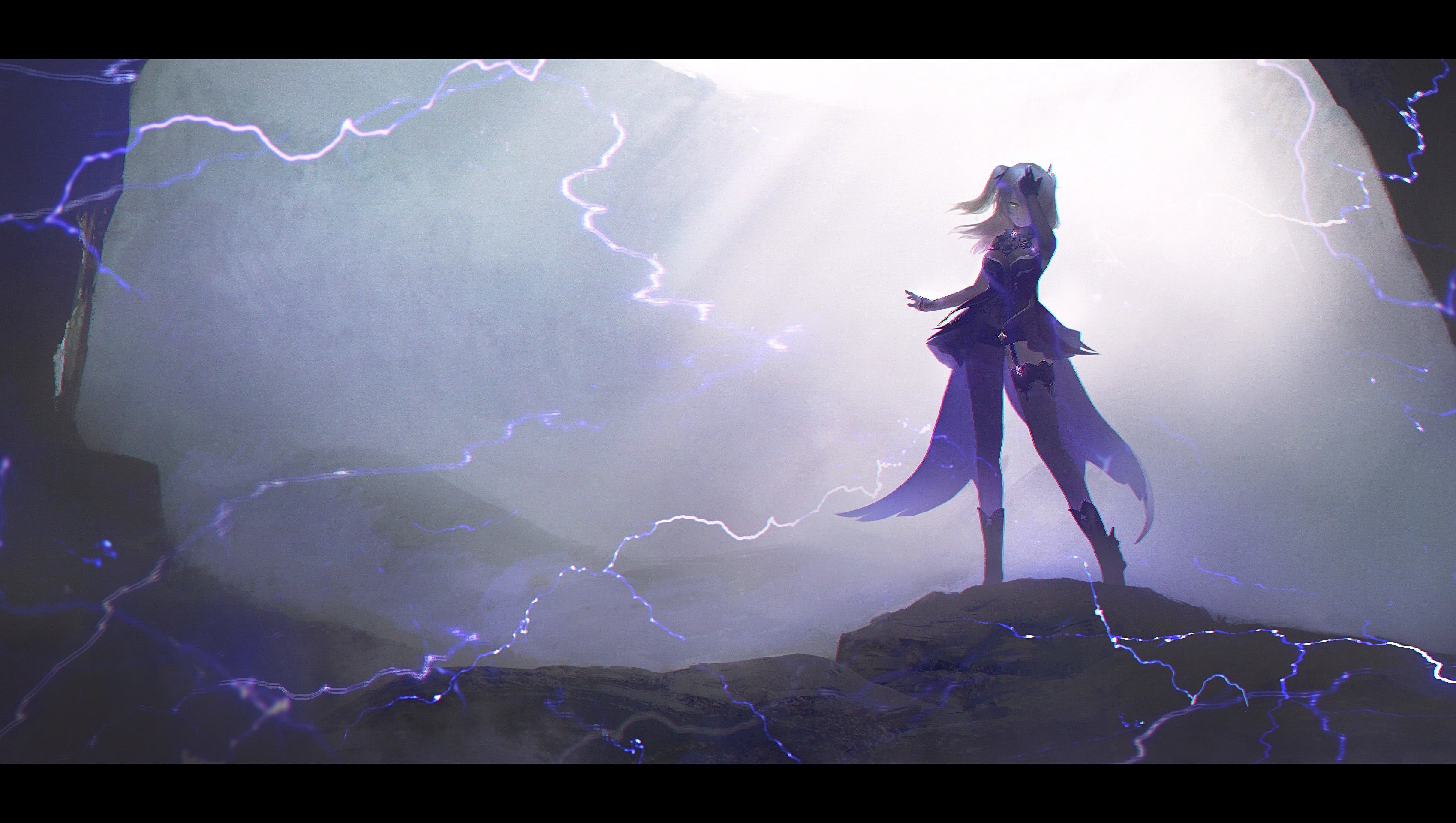 anna_drw01, 2K, Fischl (Genshin Impact), Genshin Impact, HD Wallpaper