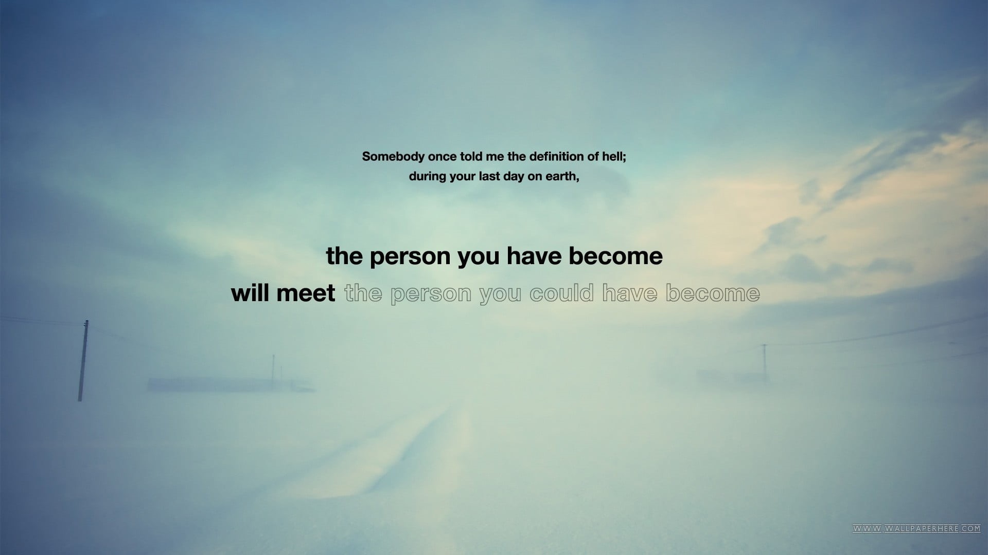 landscape, communication, architecture, script, person, beauty in nature, winter, 1080P, cloud - sky, become, quote, sky, text, meet, low angle view, day, HD Wallpaper