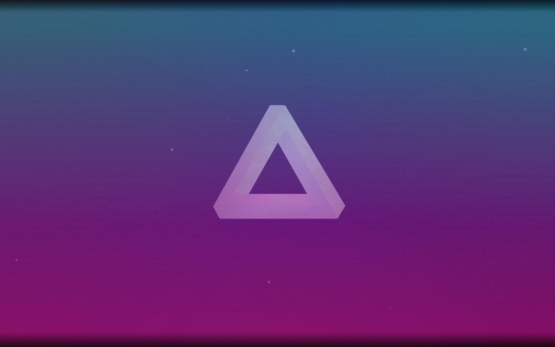 arrow symbol, 1080P, star - space, abstract, warning sign, nature, sign, no people, scanlines, symbol, guidance, blue, pink color, information, shape, HD Wallpaper