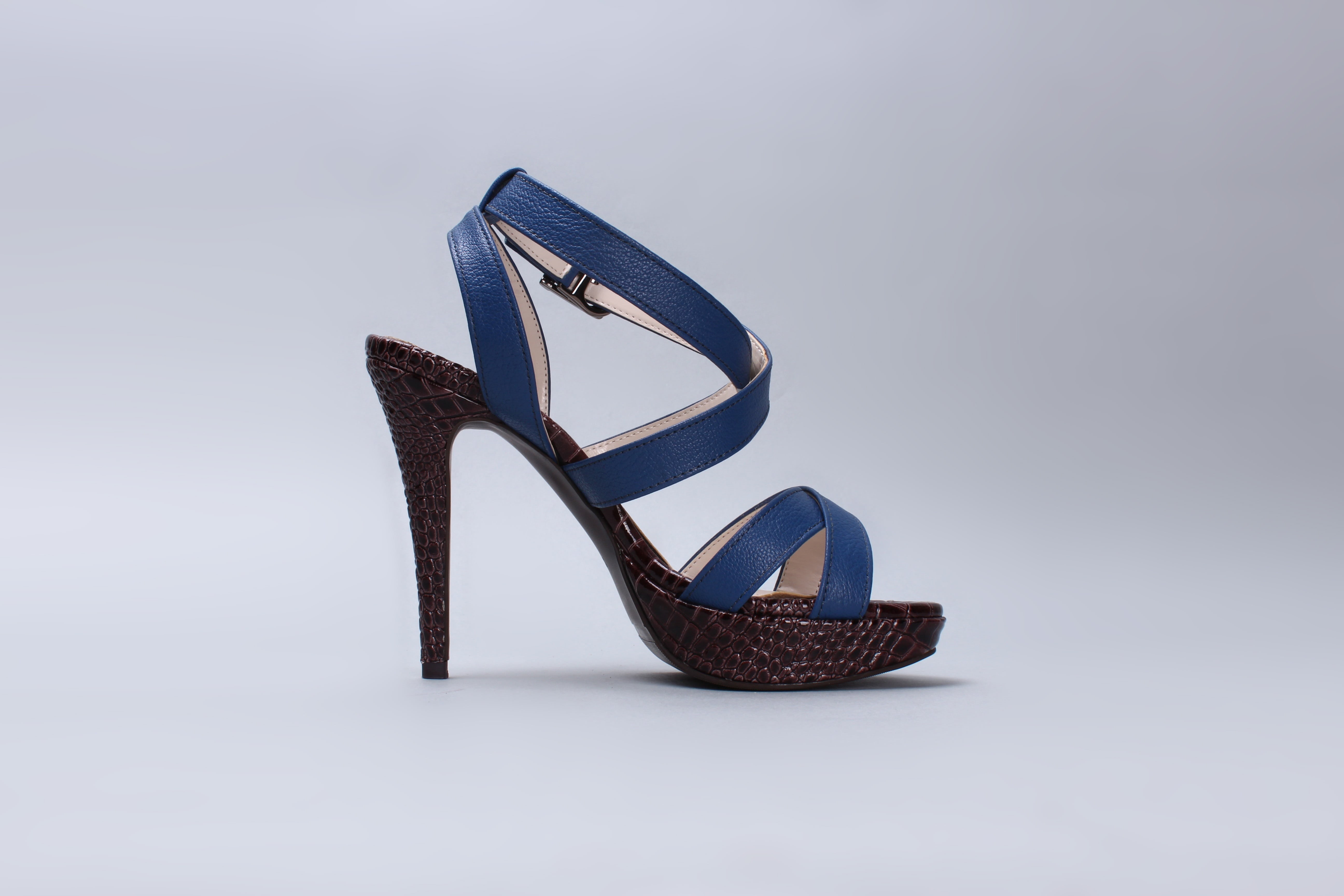 alloy, shoes, blue shoes, sandals, sandal, high heels, single object, indoors, white background, outdoors, peep, 5K, symbol, toe, heeled, no people, fashion, HD Wallpaper