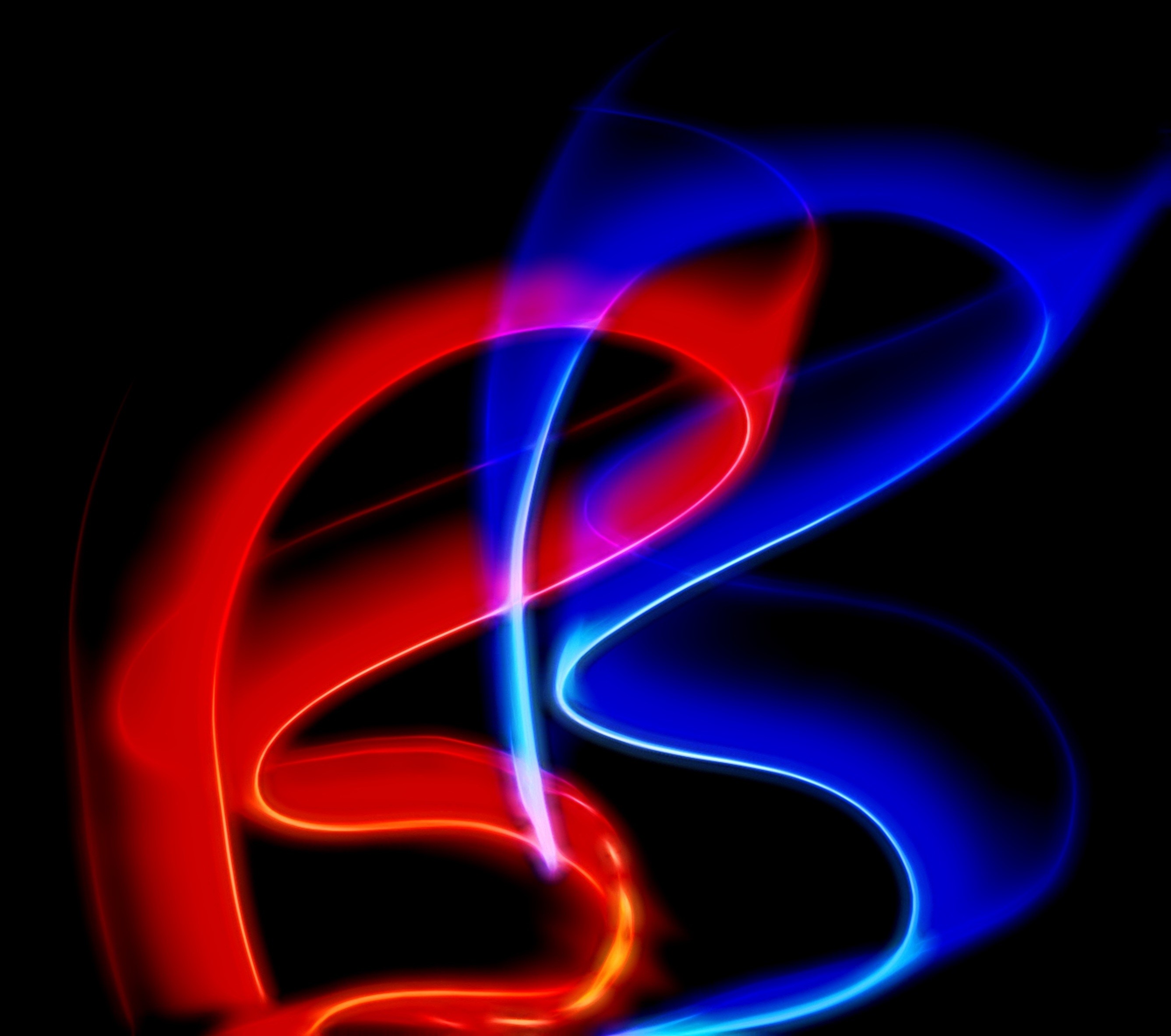 background, studio shot, wave, decoration, dark, pattern, texture, artwork, blue, red, vivid, curve, fun, design, illuminated, shiny, long exposure, HD Wallpaper