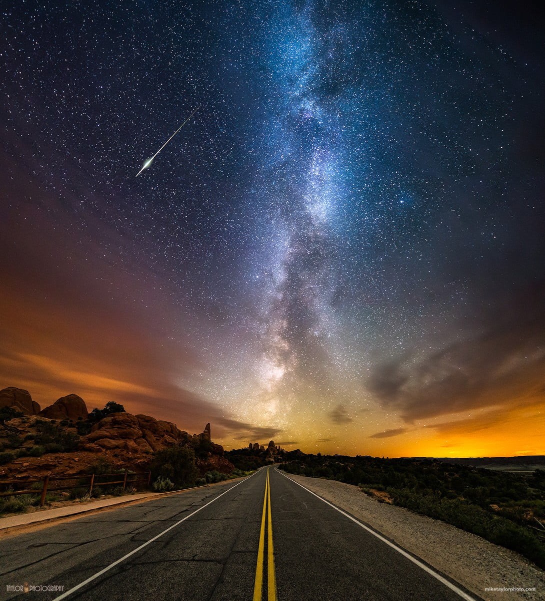 Milky Way, mountain, space, scenics - nature, astronomy, black, landscape, the way forward, environment, painting, diminishing perspective, stars, dividing line, Phone HD Wallpaper