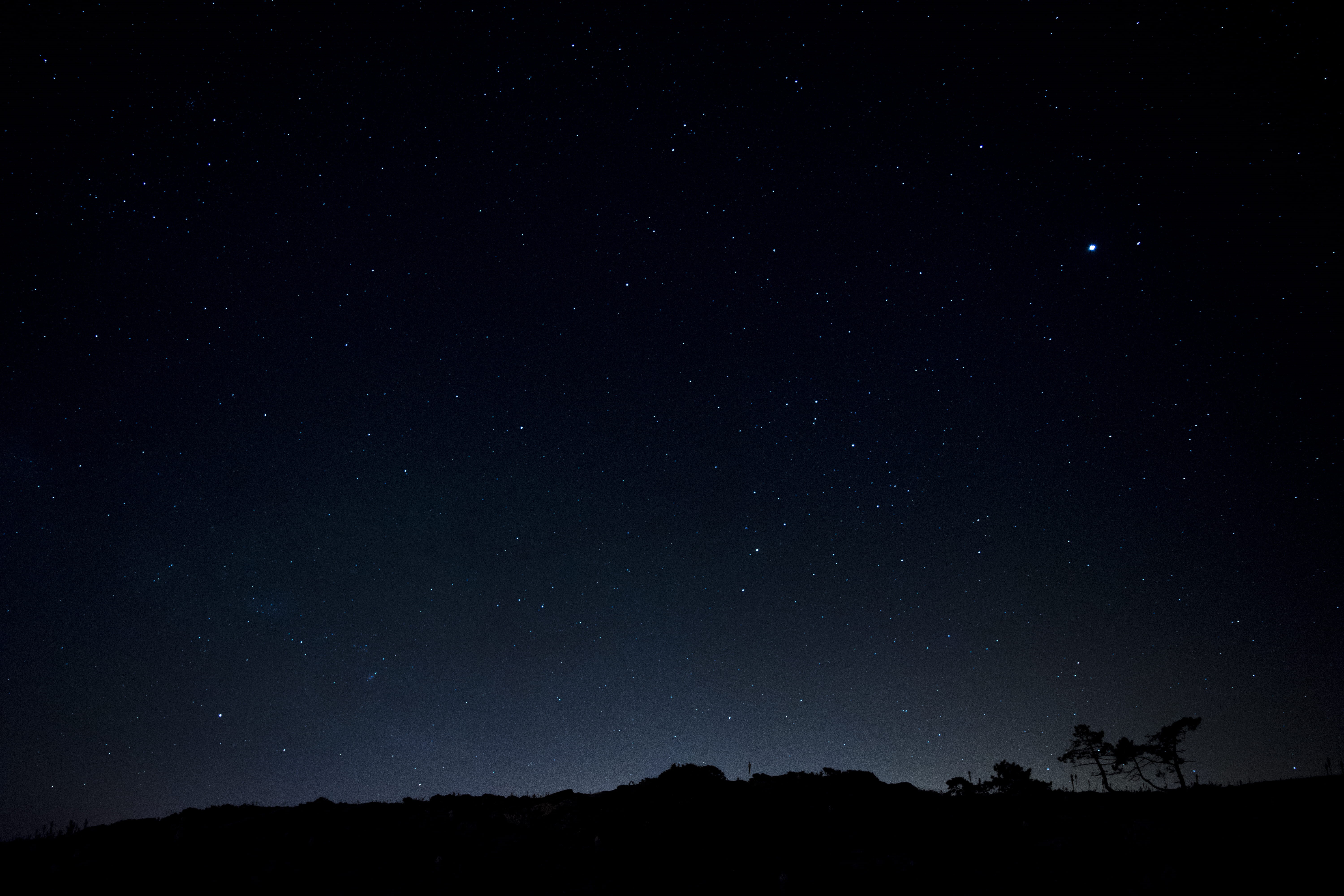 galicium, light, night, dark, nature, noche, tranquility, infinity, 5K, vigo, environment, baiona, skies, blue, estrella, beauty in nature, milky way, HD Wallpaper