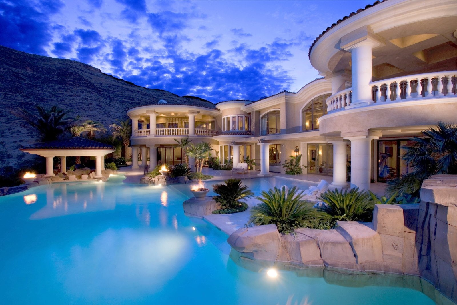 720P, Pool, House, Luxury, Buildings, HD Wallpaper