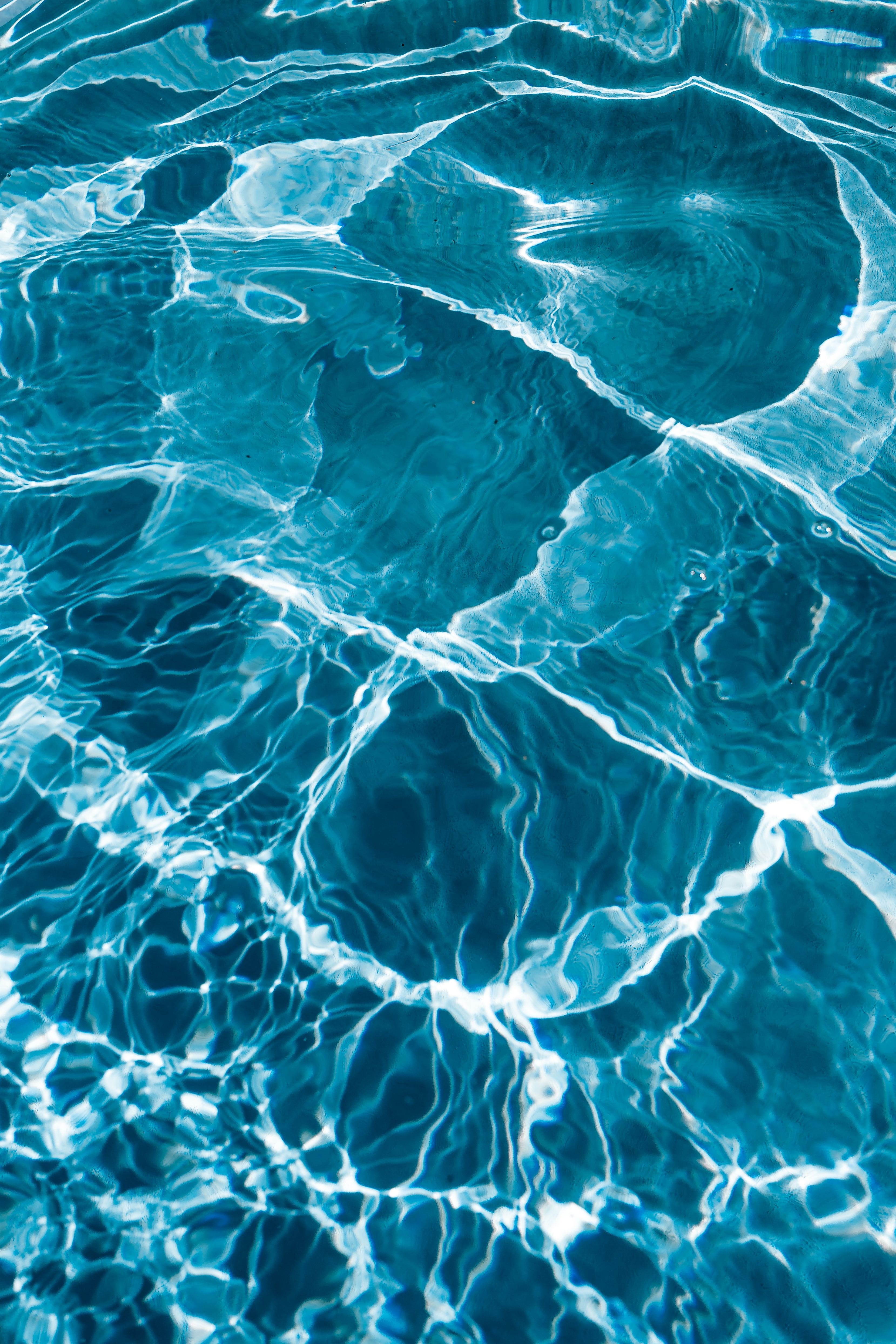 sea, pattern, full frame, blue, backgrounds, swimming, abstract, day, sunlight, no people, vacation, rippled, surface, background, waterfront, wavy, purity, Phone HD Wallpaper