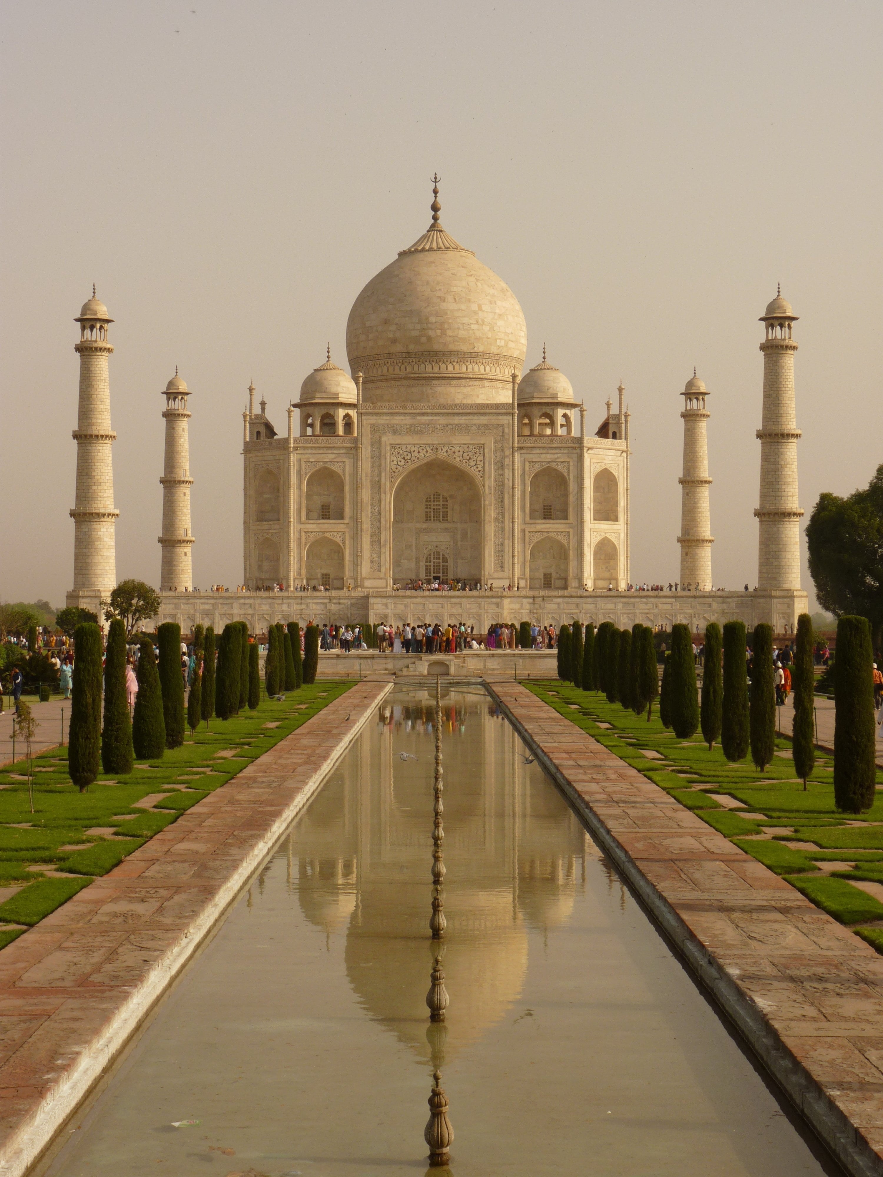 pond, grave mosque, mahal, indian Culture, islam, shah jahan, mughal Empire, taj Mahal, agra, building exterior, columnar, tomb, reflecting pool, built structure, Phone HD Wallpaper