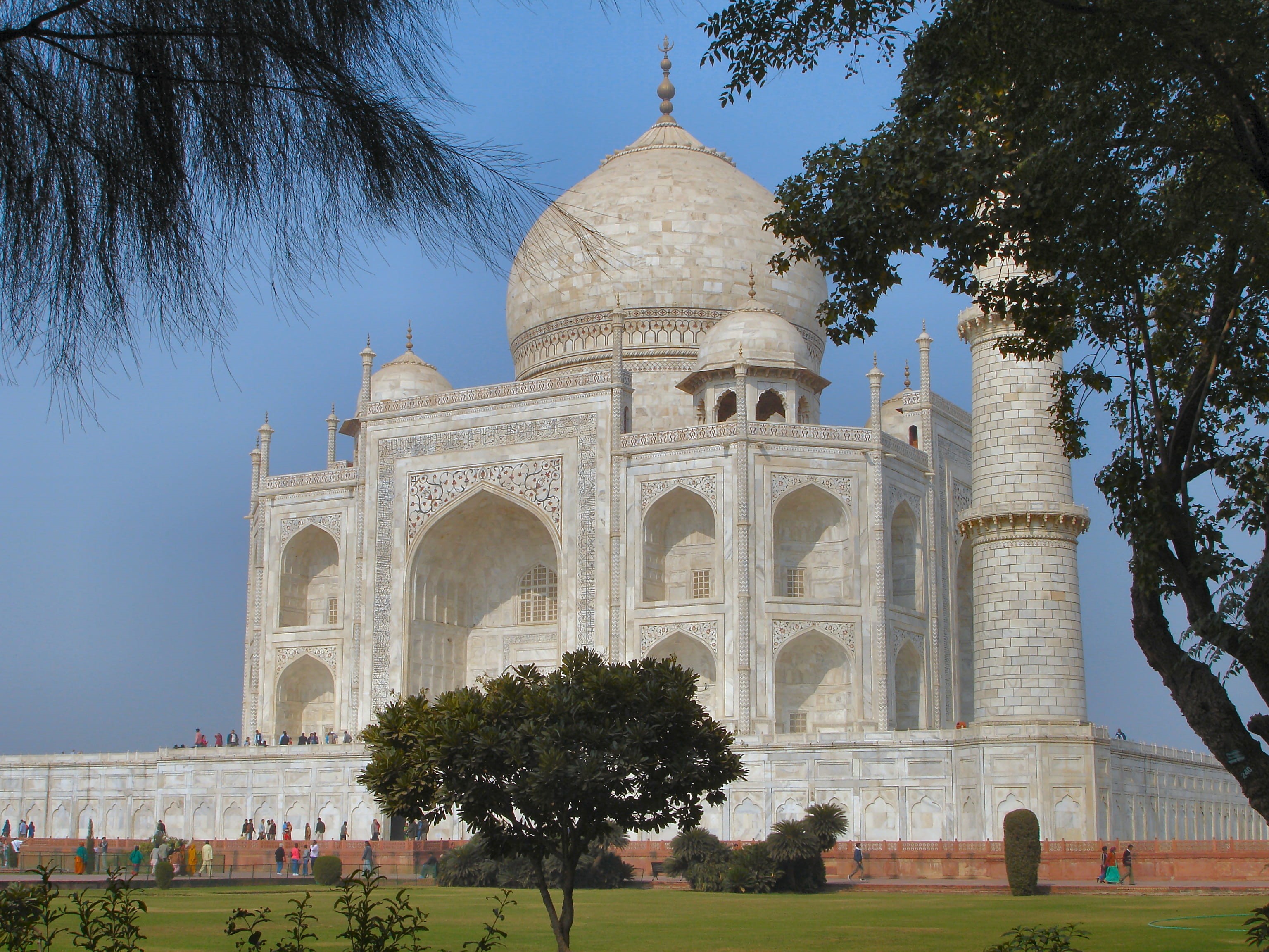 architecture And Buildings, arch, minaret, unesco, travel, nature, Taj Mahal, marble, travel Locations, indian Culture, the past, monument, religion, dome, HD Wallpaper