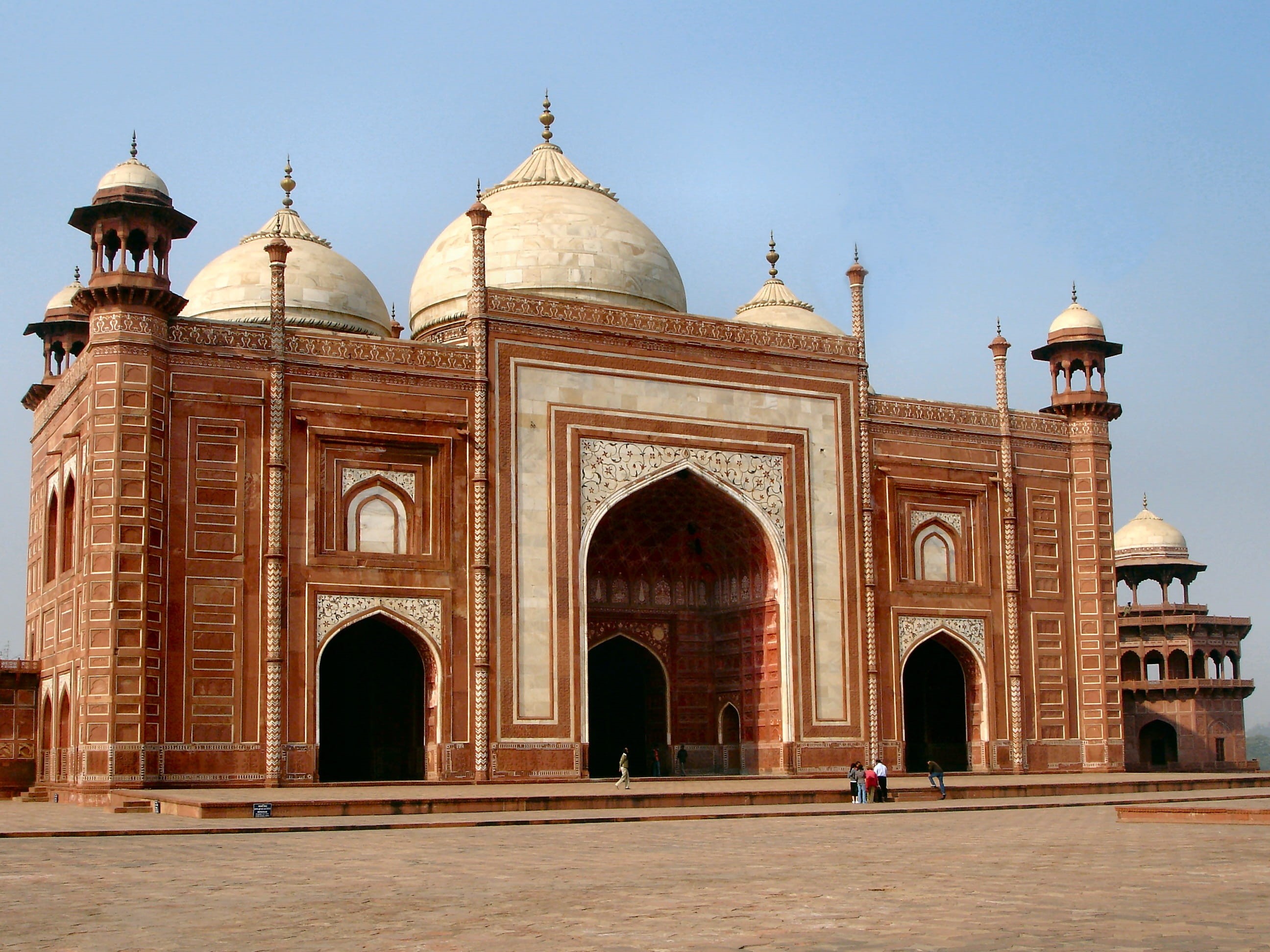 ornate, classical style, monument, asia, travel Destinations, delhi, built Structure, religion, travel Locations, minaret, travel, tourism, facade, Taj Mahal, HD Wallpaper