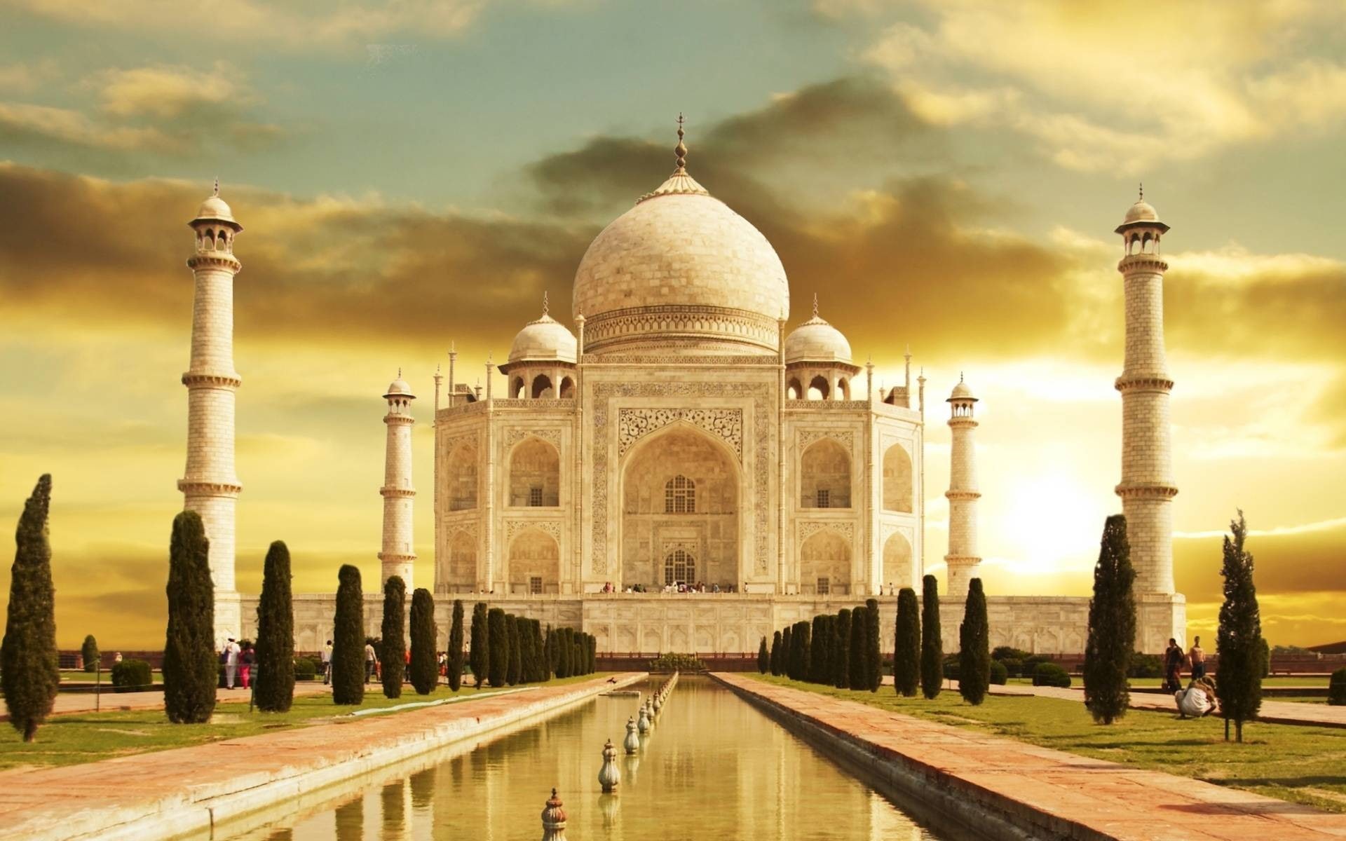 taj, 1080P, india, mahal, travel and world, HD Wallpaper