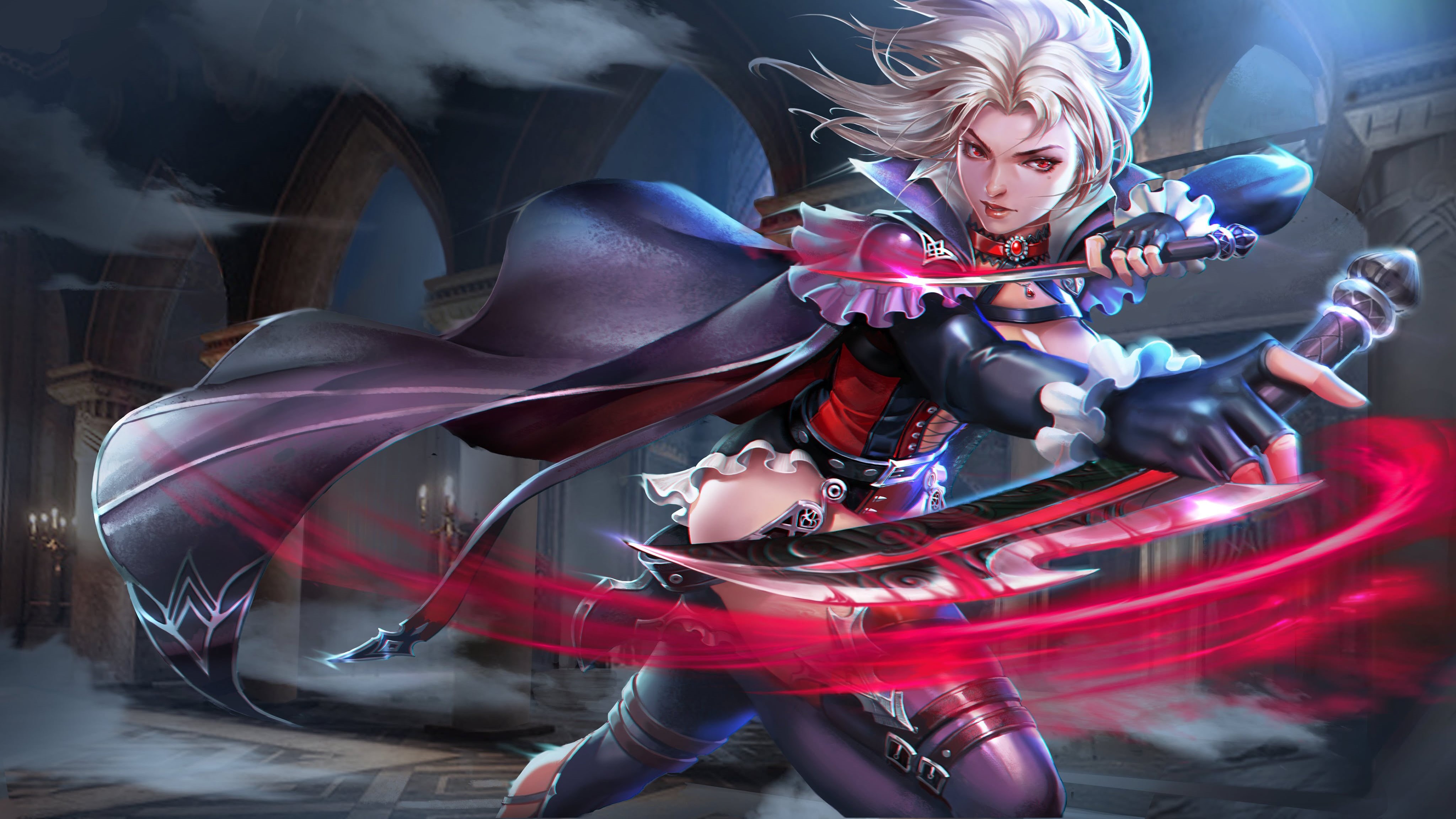 adult, screen, dancing, arts culture and entertainment, warrior, females, art, lamia, young adult, fight, angels, full, swords, women, characters, HD Wallpaper