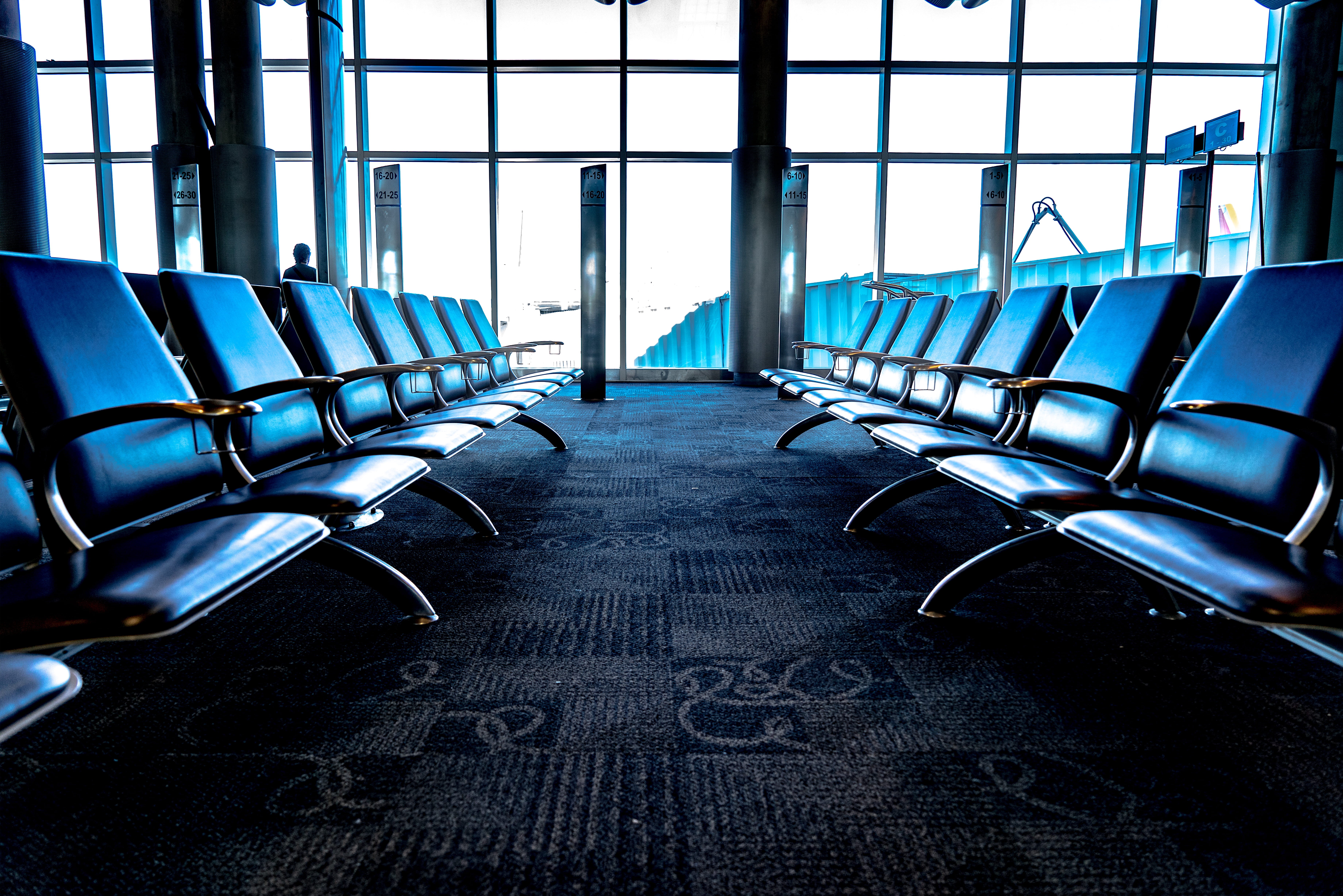 indoors, windows, day, empty chair, tiled floor, person, empty, corporate, terminal, meeting room, architecture, in a row, domestic room, waiting room, HD Wallpaper