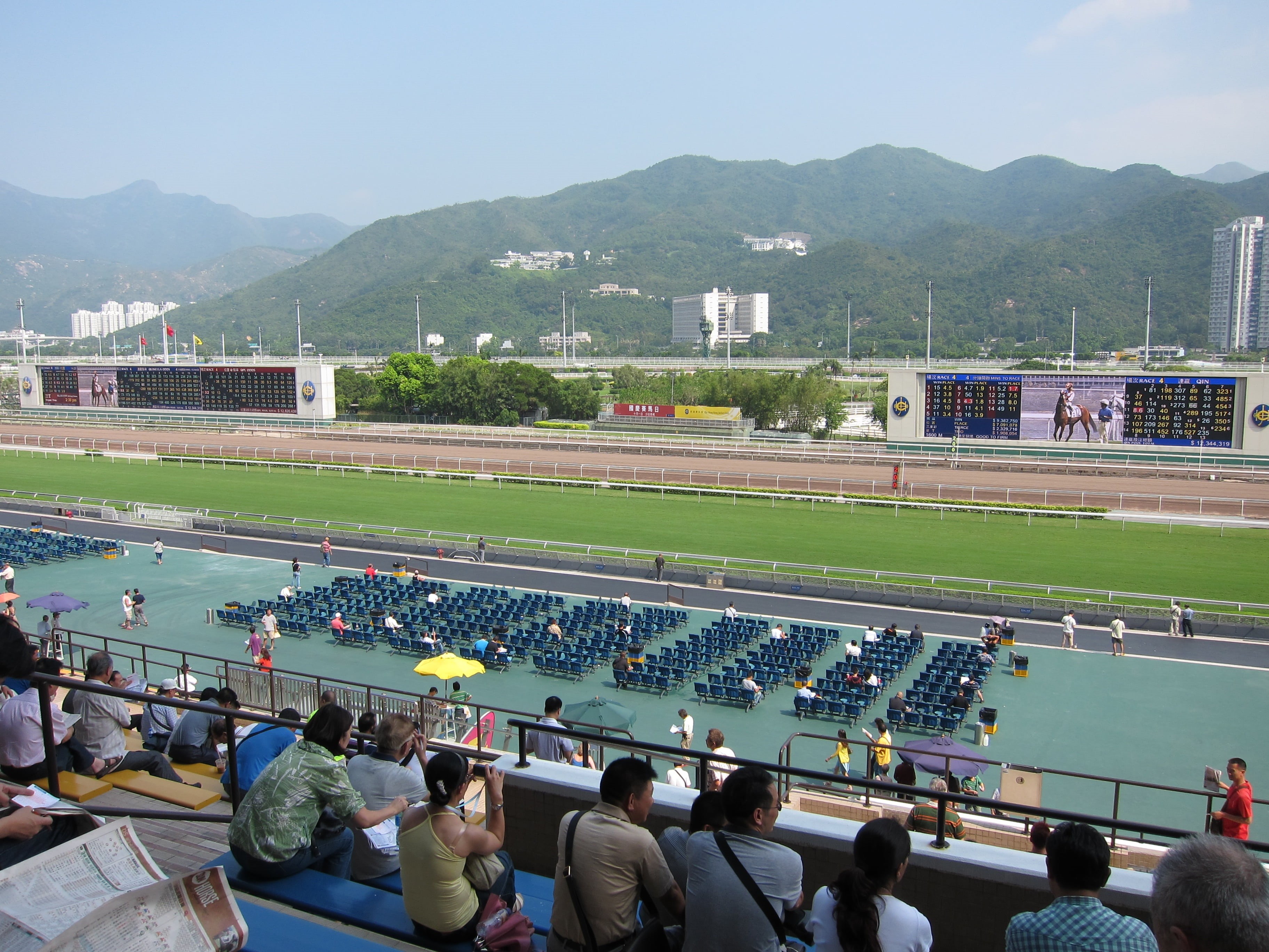 large group of people, outdoors, thoroughbred Horse, hong kong, leisure activity, competitive Sport, horse races, racehorse, built structure, architecture, HD Wallpaper