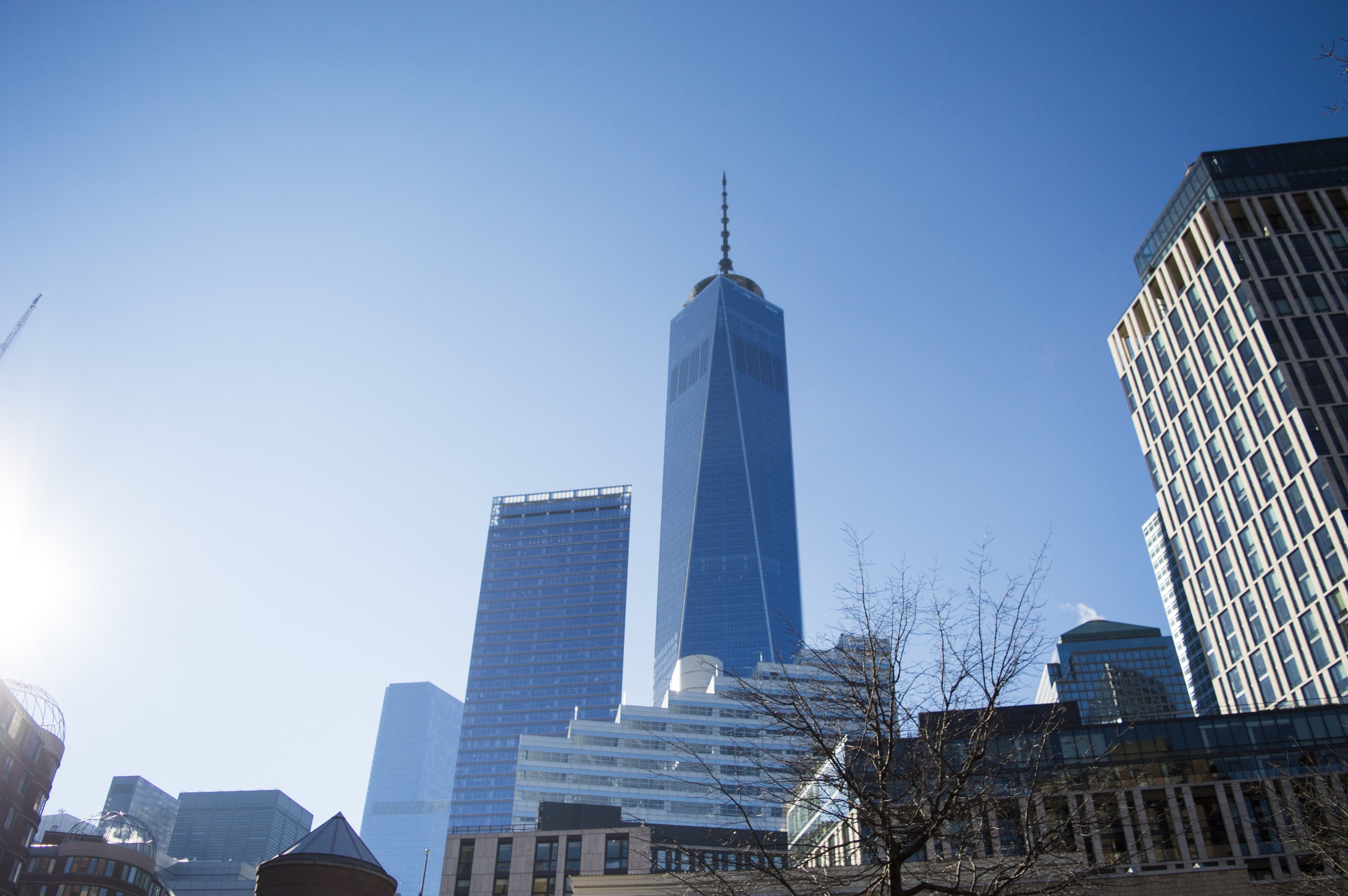 international, no people, sky, urban skyline, commerce, exchange, global, city, building, building exterior, american, usa, architecture, spire, modern, HD Wallpaper