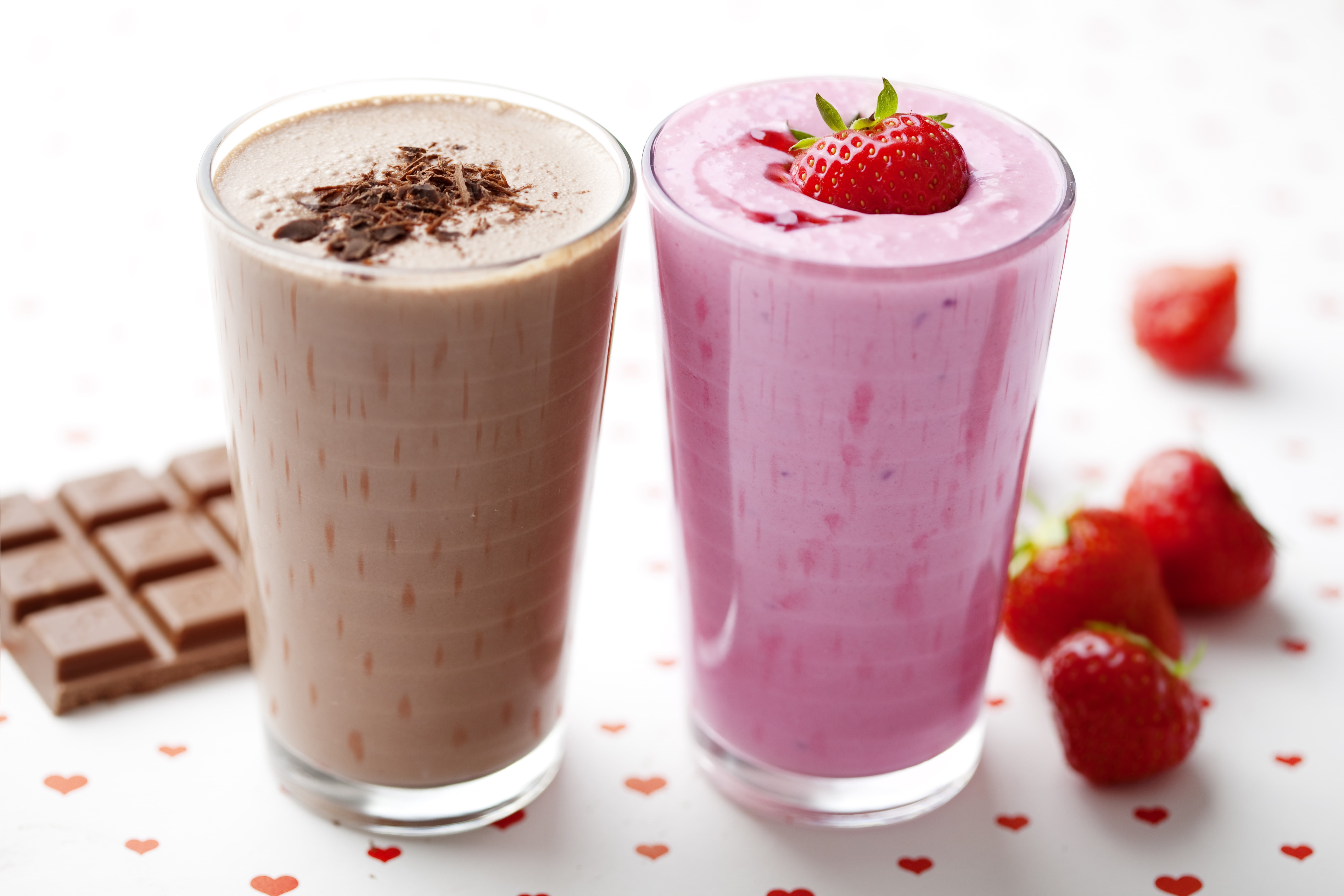 5K, strawberry, milkshake, glass, refreshment, food, yogurt, cocktail, garnish, healthy eating, shakes, blended drink, meal, food and drink, no people, HD Wallpaper