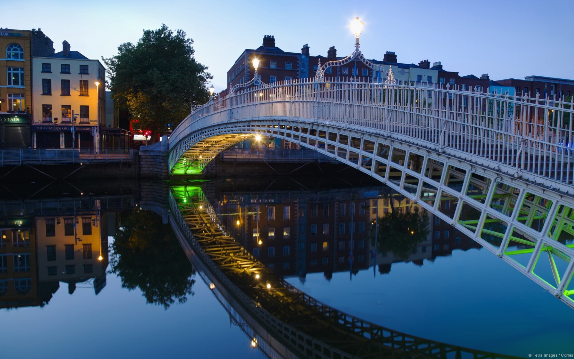 Dublin, Bridge, Ireland, Halfpenny, 1080P, HD Wallpaper