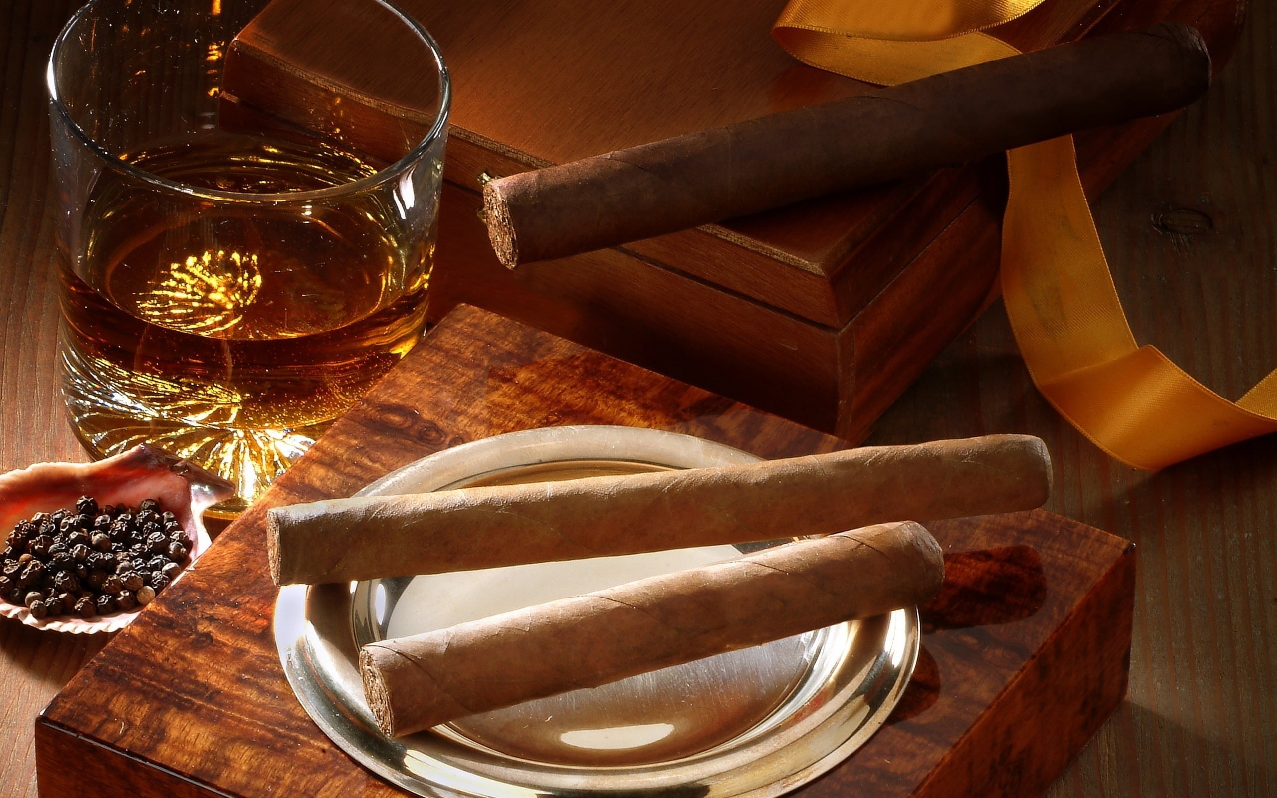 2K, glass, cigars, whiskey, HD Wallpaper