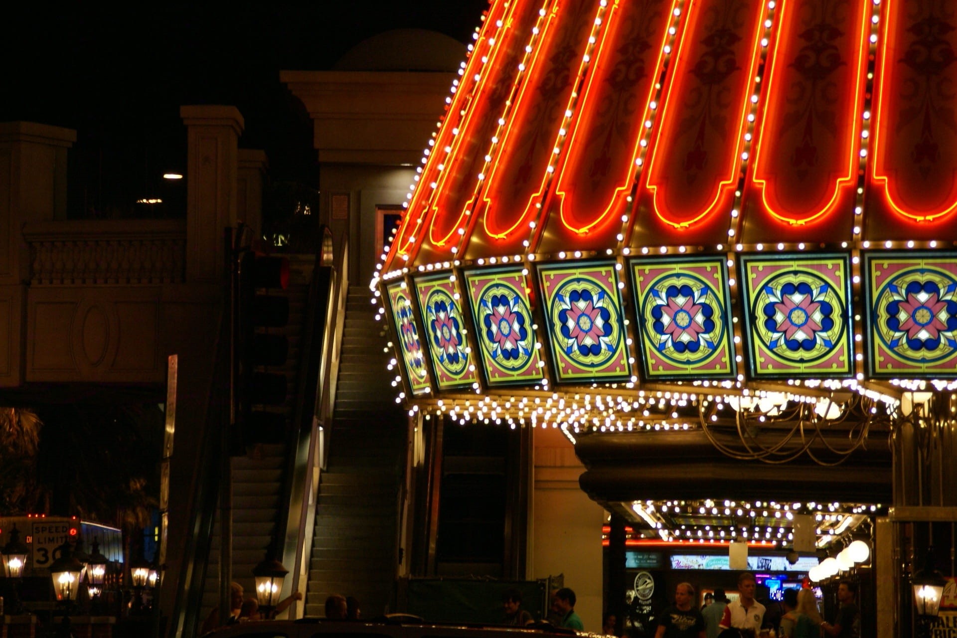 Marquee, america, Nevada, usa, night, neon, arts culture and entertainment, architectural column, travel, stage theater, built structure, incidental people, HD Wallpaper