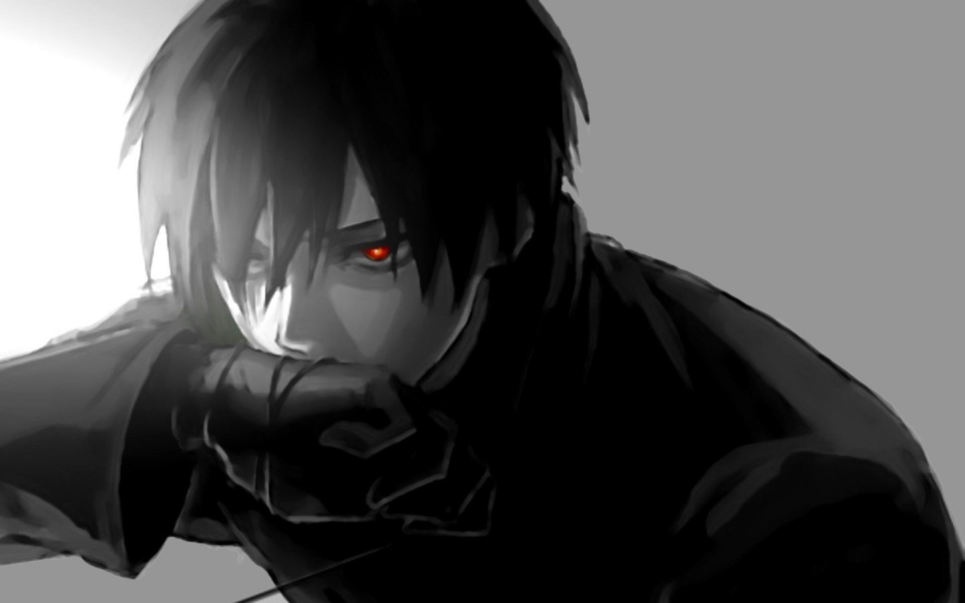 adult, clothing, men, hairstyle, Darker than Black, anime, security, looking at camera, protection, portrait, studio shot, mask, white background, indoors, HD Wallpaper