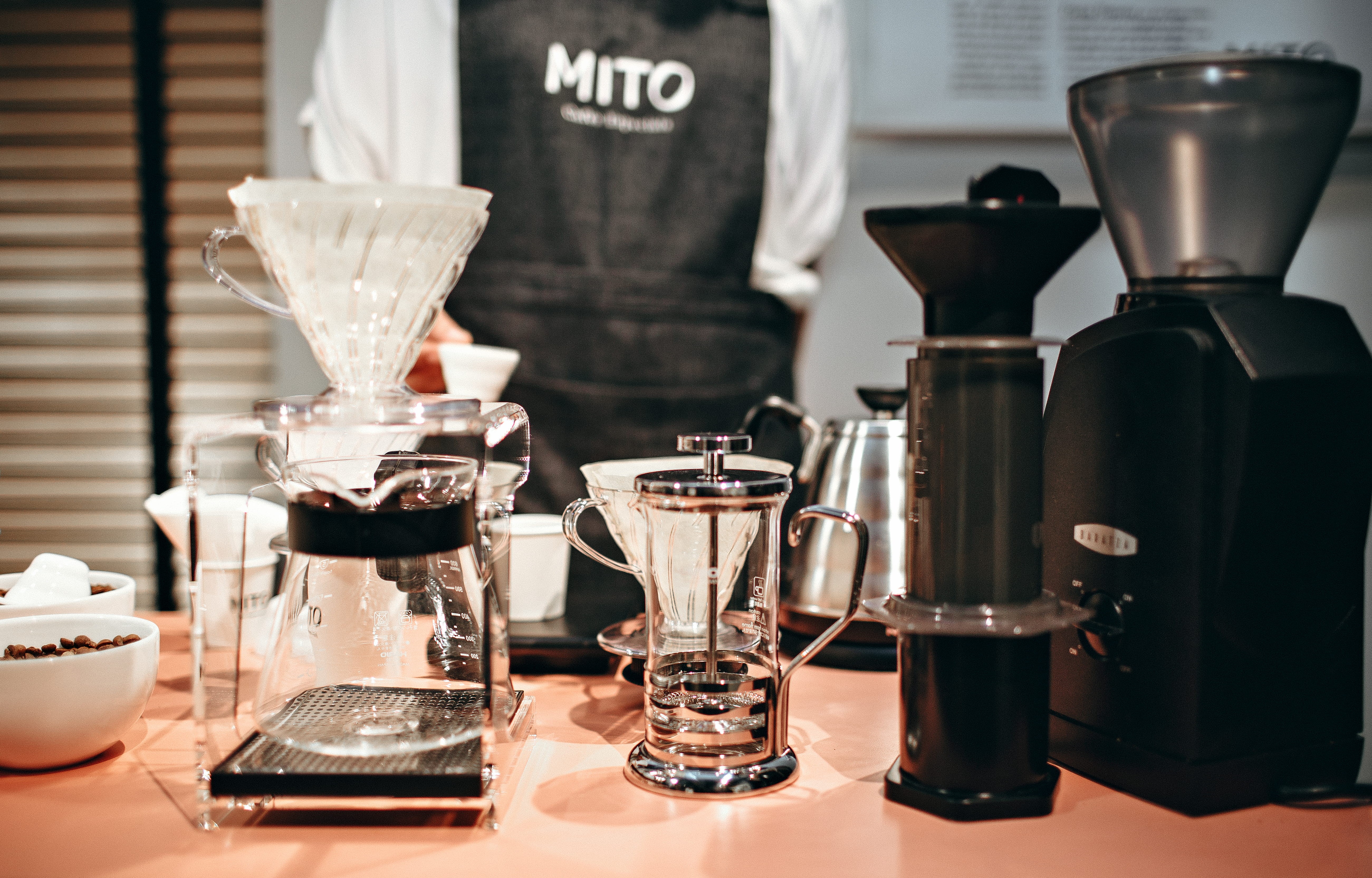 freshness, beverage, bottle, mixer, container, restaurant, maker, glass, human, household equipment, black, cup, coffee, man, appliance, near, no people, HD Wallpaper
