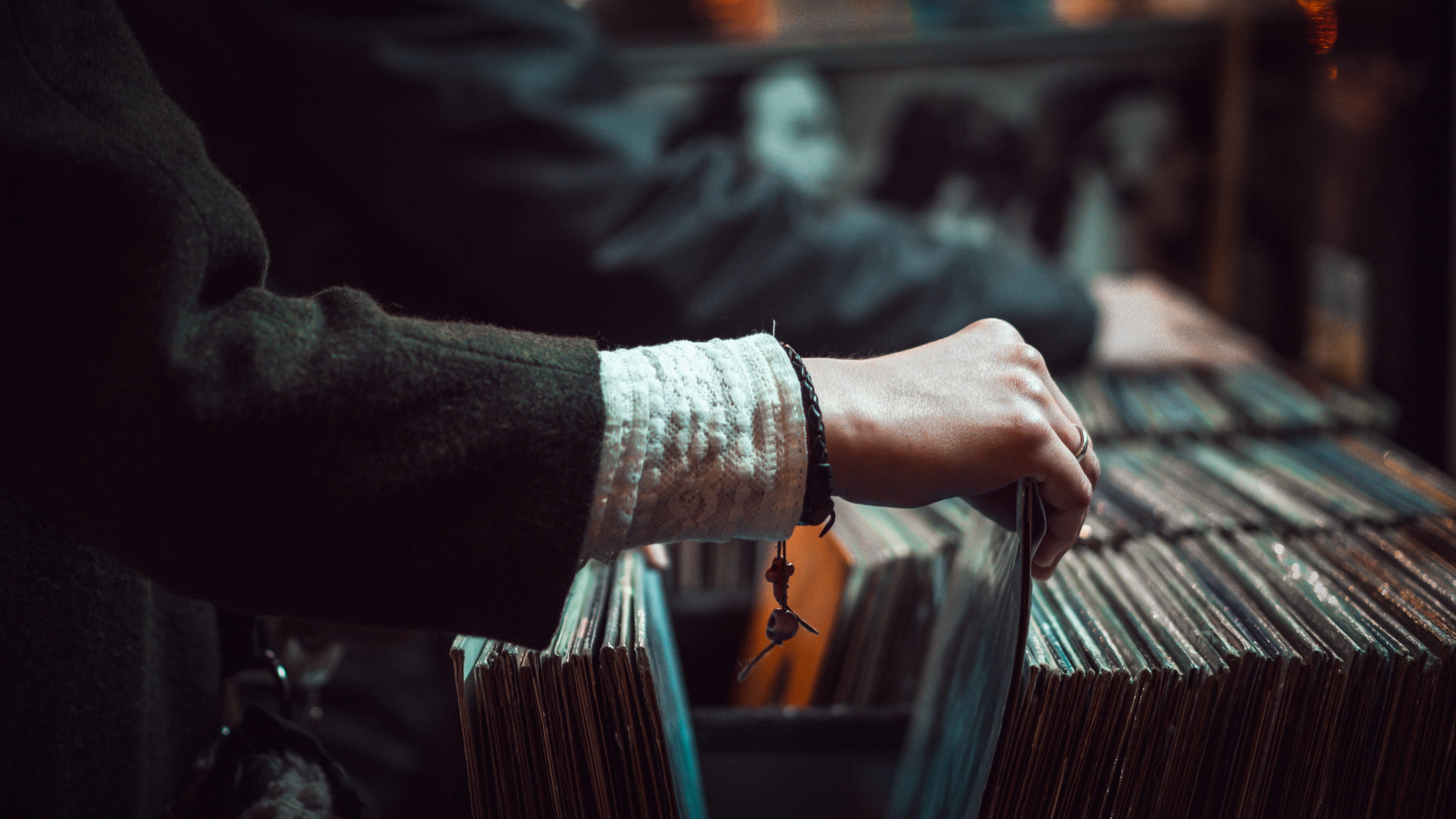 religion, indoors, ring, close-up, human hand, record shop, record, browse, picking, selection, human limb, person, one person, lady, shop, music, midsection, HD Wallpaper