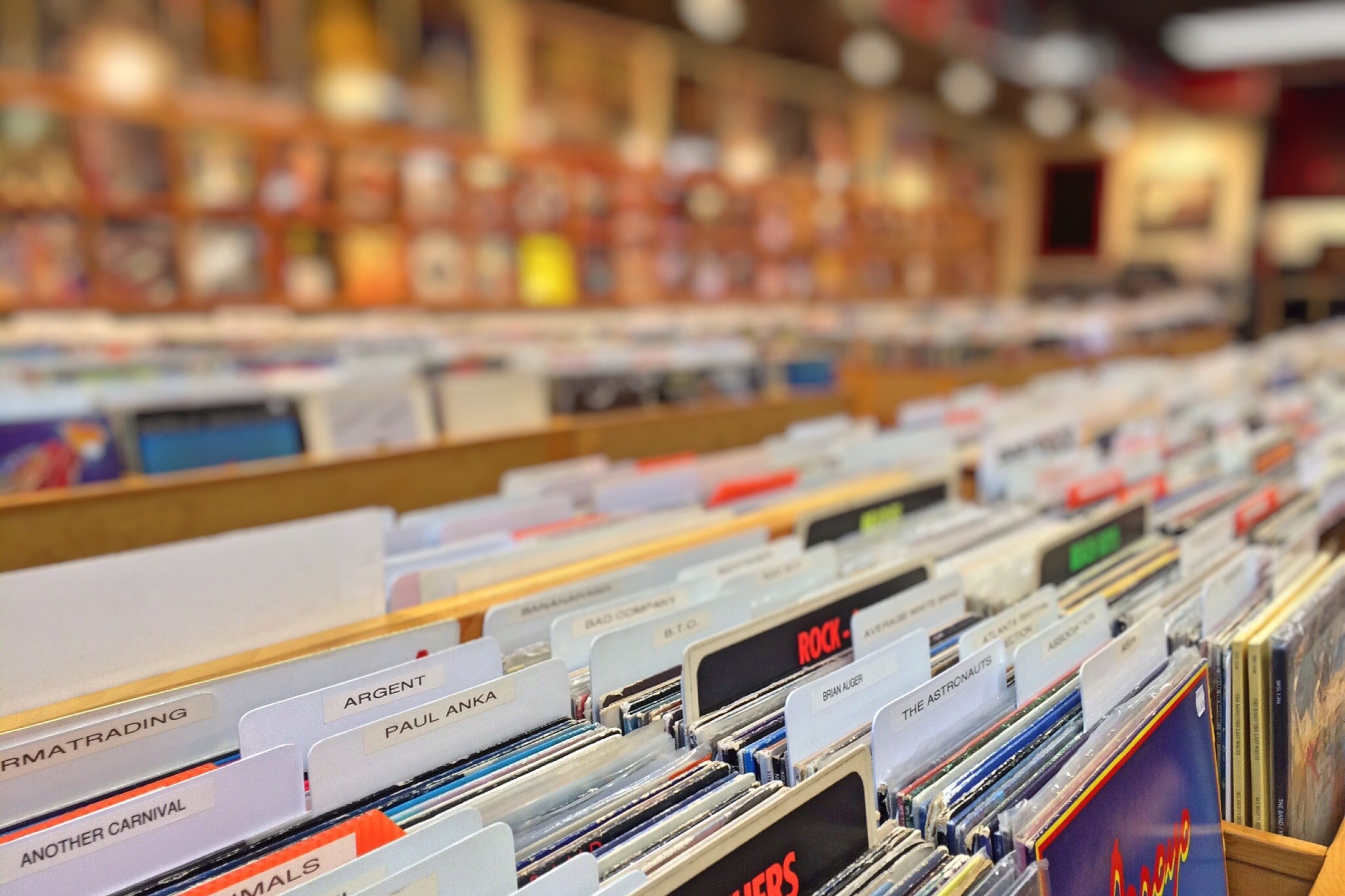 abundance, shelf, vinyl, bookcase, photography, order, shopping, architecture, education, stock, choice, market, room, blur, selective, business, indoors, HD Wallpaper