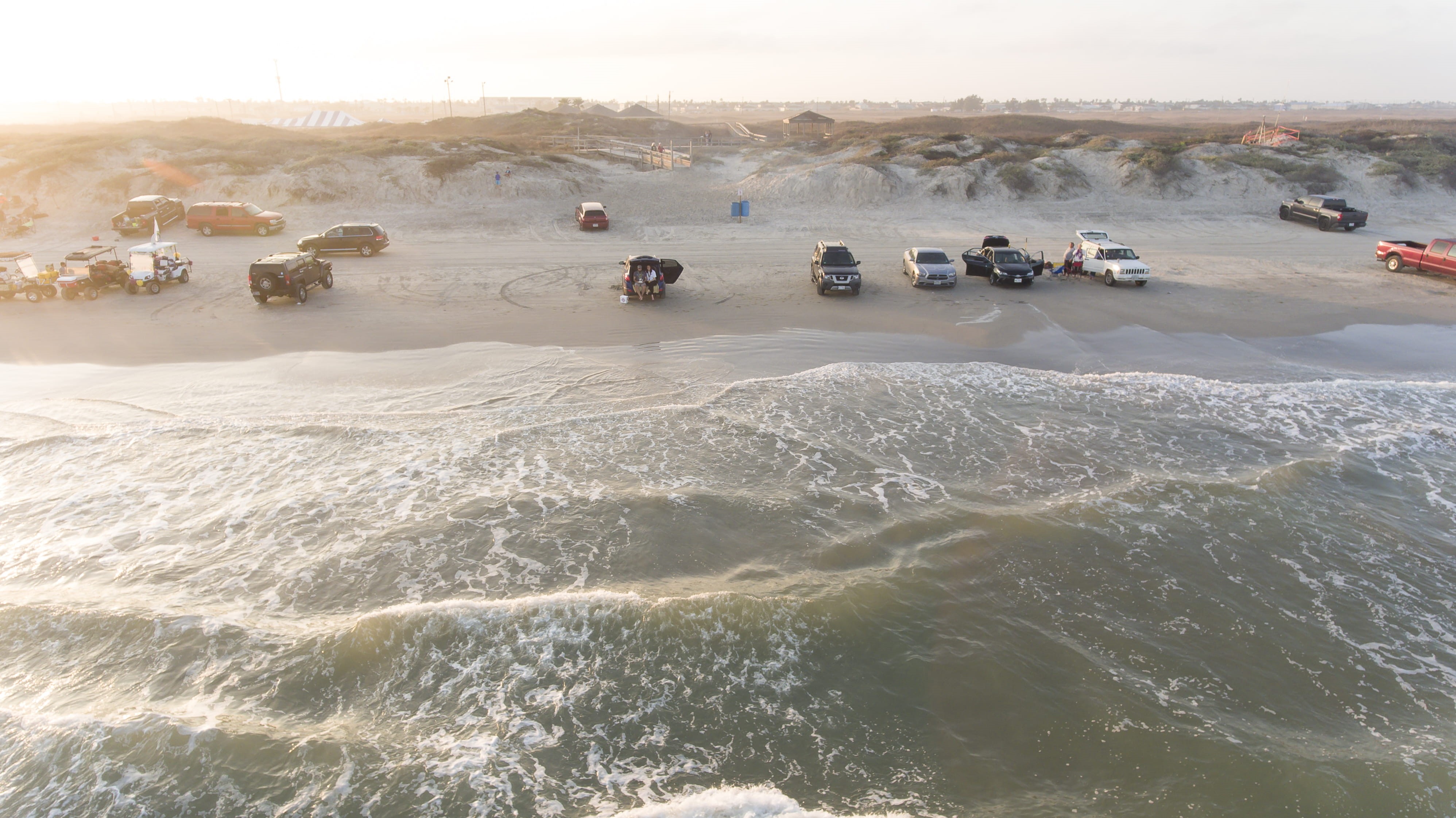 color, corpus christi, ocean, 4K, beauty in nature, assorted, day, sky, motion, machine, padre island, landscape, transportation, united states, vehicle, HD Wallpaper
