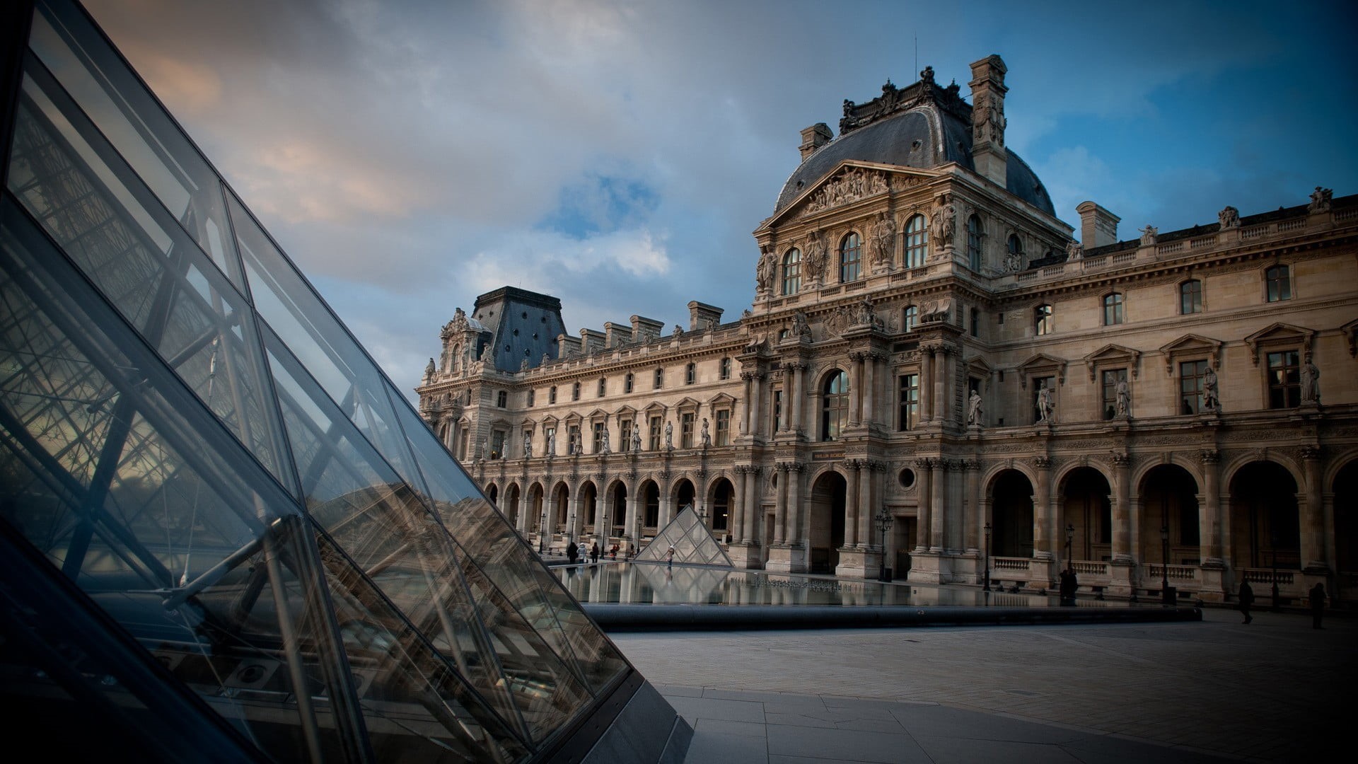 history, window, nature, arch, France, Louvre, building, travel destinations, museum, built structure, dusk, Paris, no people, the past, city, tourism, HD Wallpaper