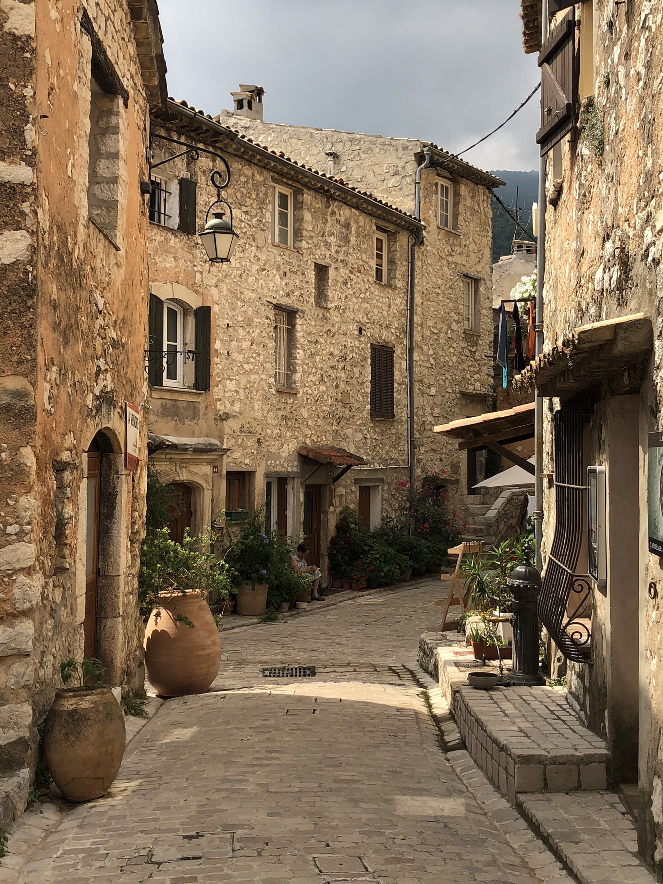 street, footpath, old, sky, city, direction, medieval, building exterior, no people, village, place, fortified town, france, built structure, day, residential district, Phone HD Wallpaper