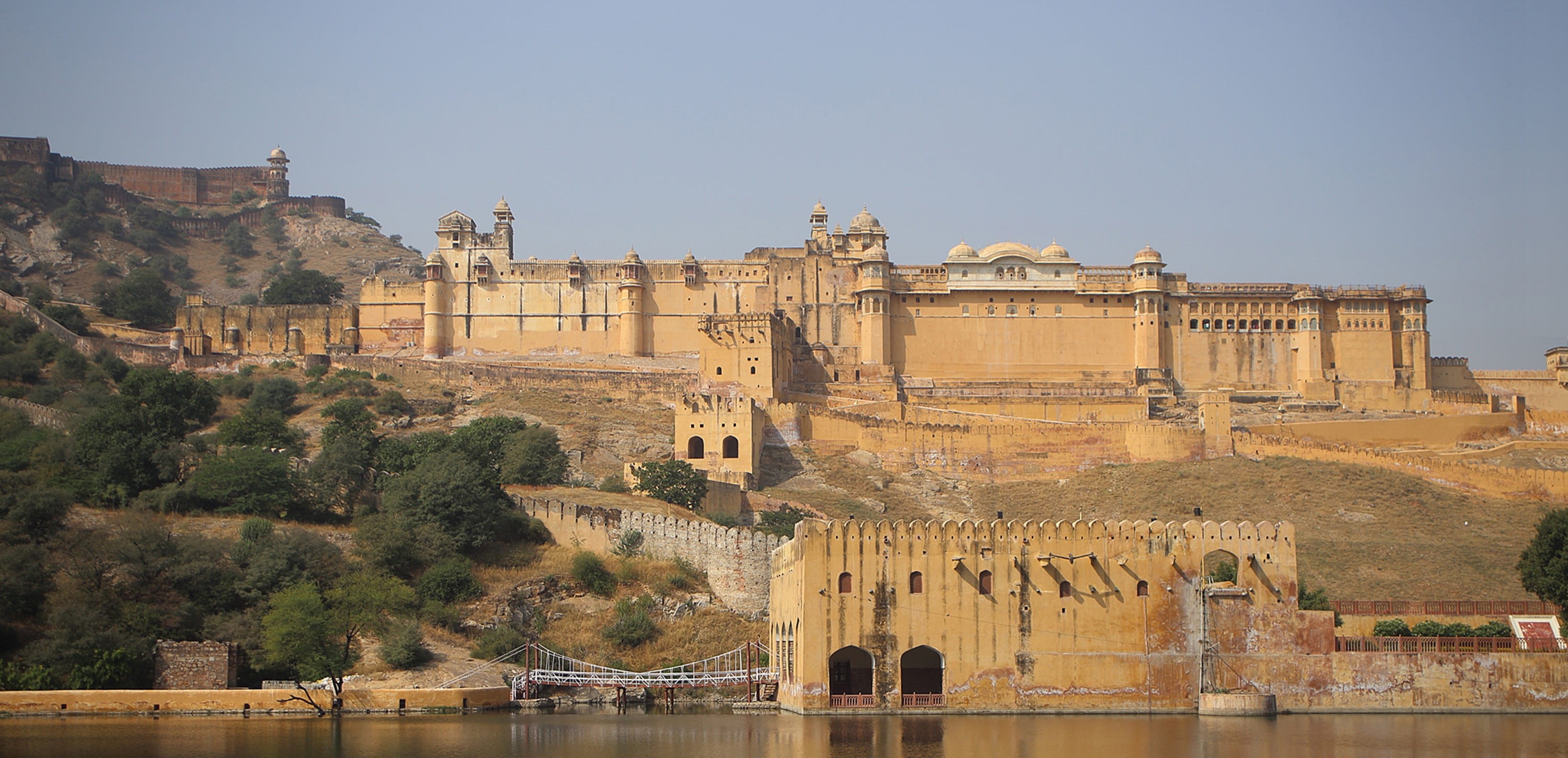 india, tourism, places of interest, plant, river, ancient, building exterior, ancient civilization, rajasthan, 2K, building, outdoors, travel destinations, HD Wallpaper