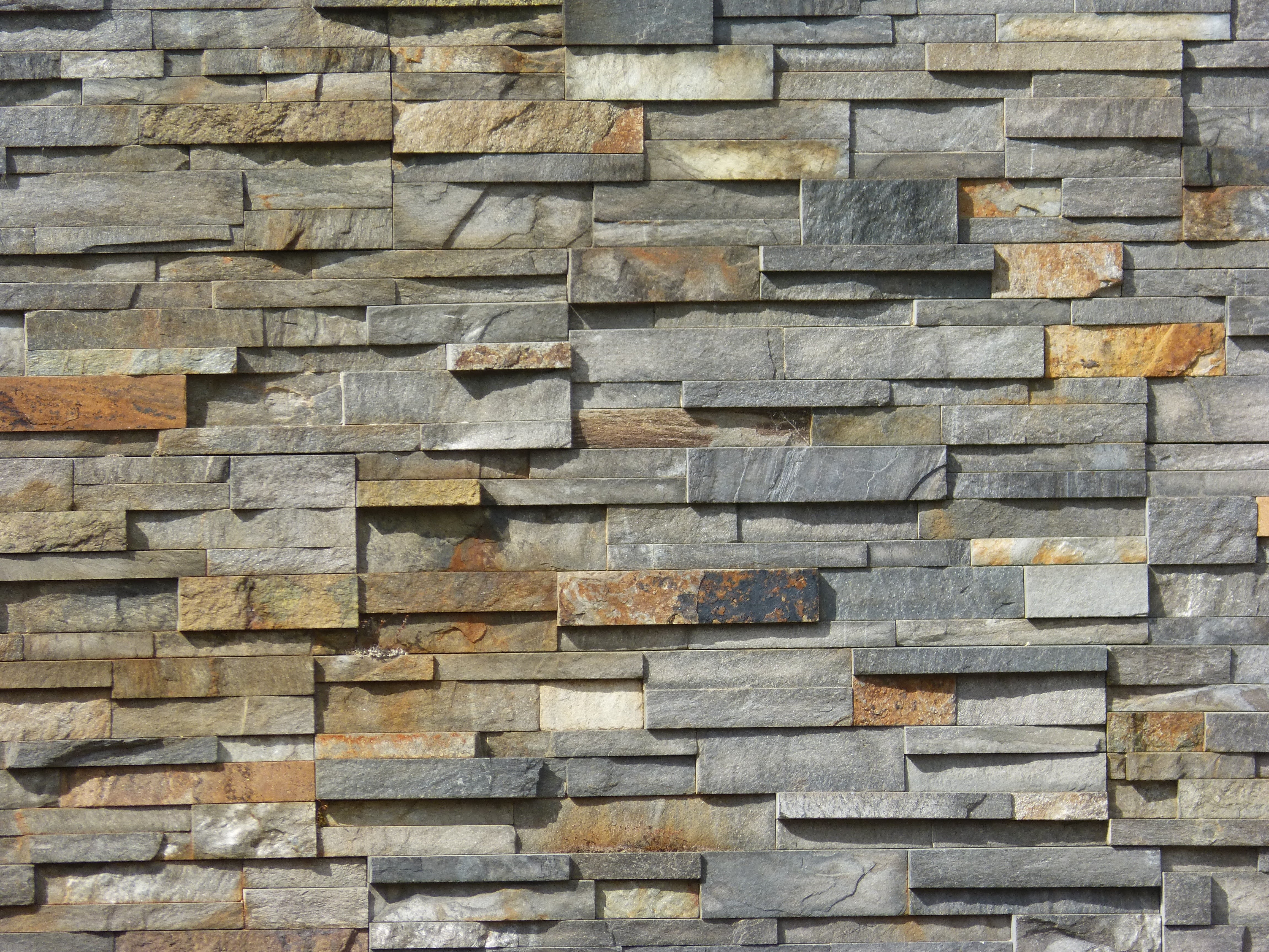 background, masonry, built structure, texture, brown, stack, solid, stone material, brick, repetition, abundance, stackstone, pattern, full frame, exterior, HD Wallpaper