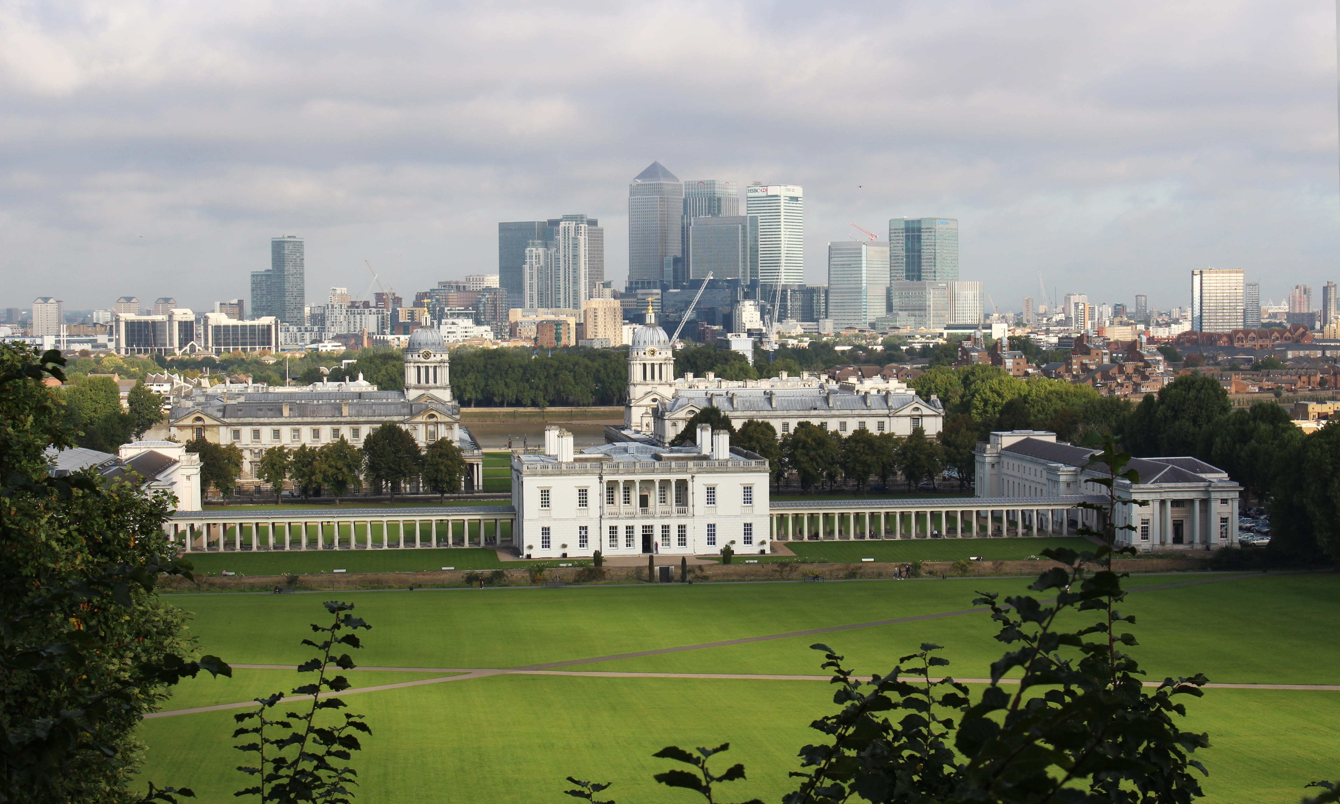 cloud - sky, outdoors, building exterior, 5K, sky, travel destinations, building, city, urban skyline, queens house, university of greenwich, no people, HD Wallpaper