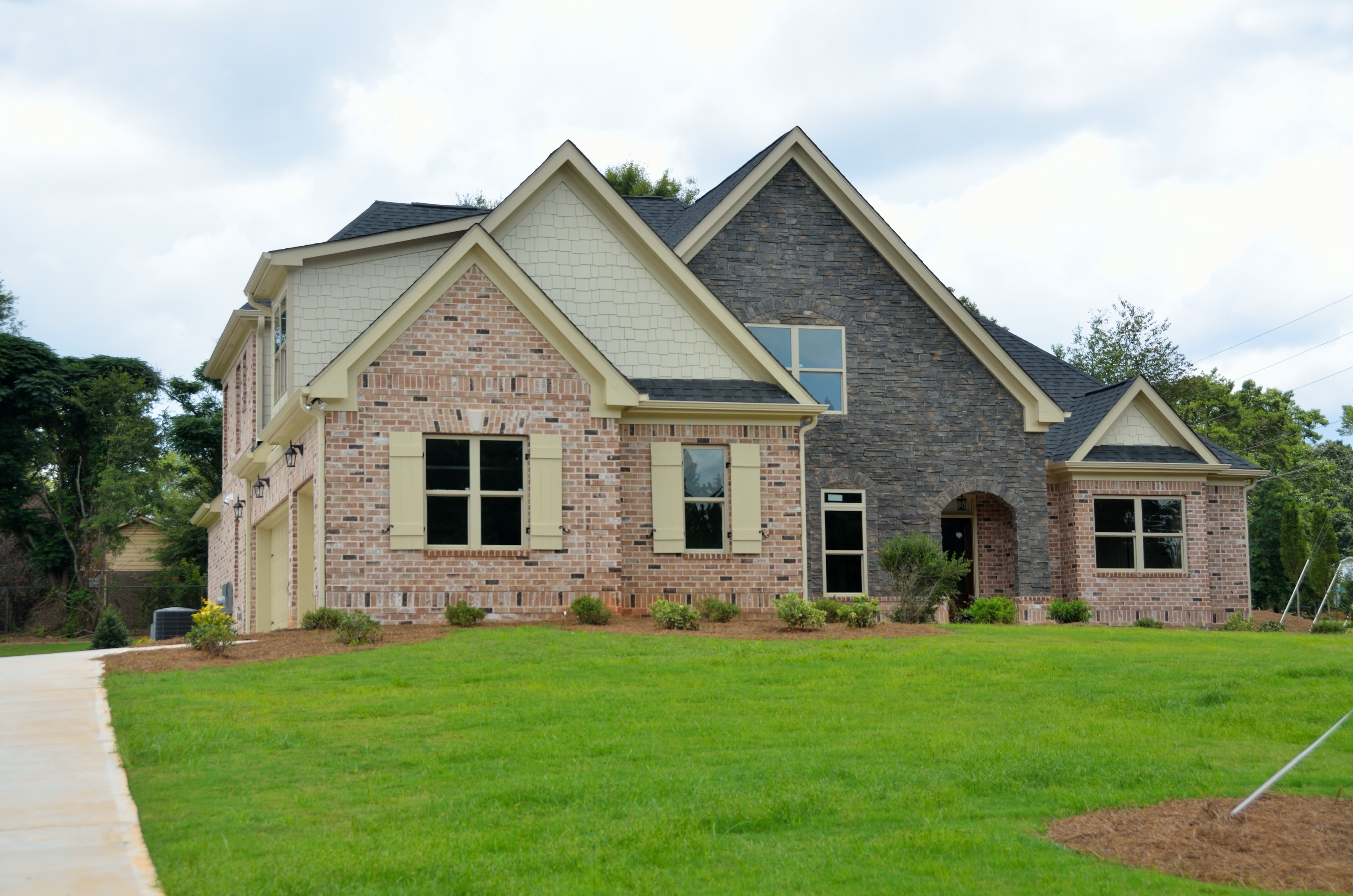 family, residential district, house, design, work, property, construction, cloud - sky, suburban, mansion, facade, own, luxury, rural scene, site, built structure, HD Wallpaper