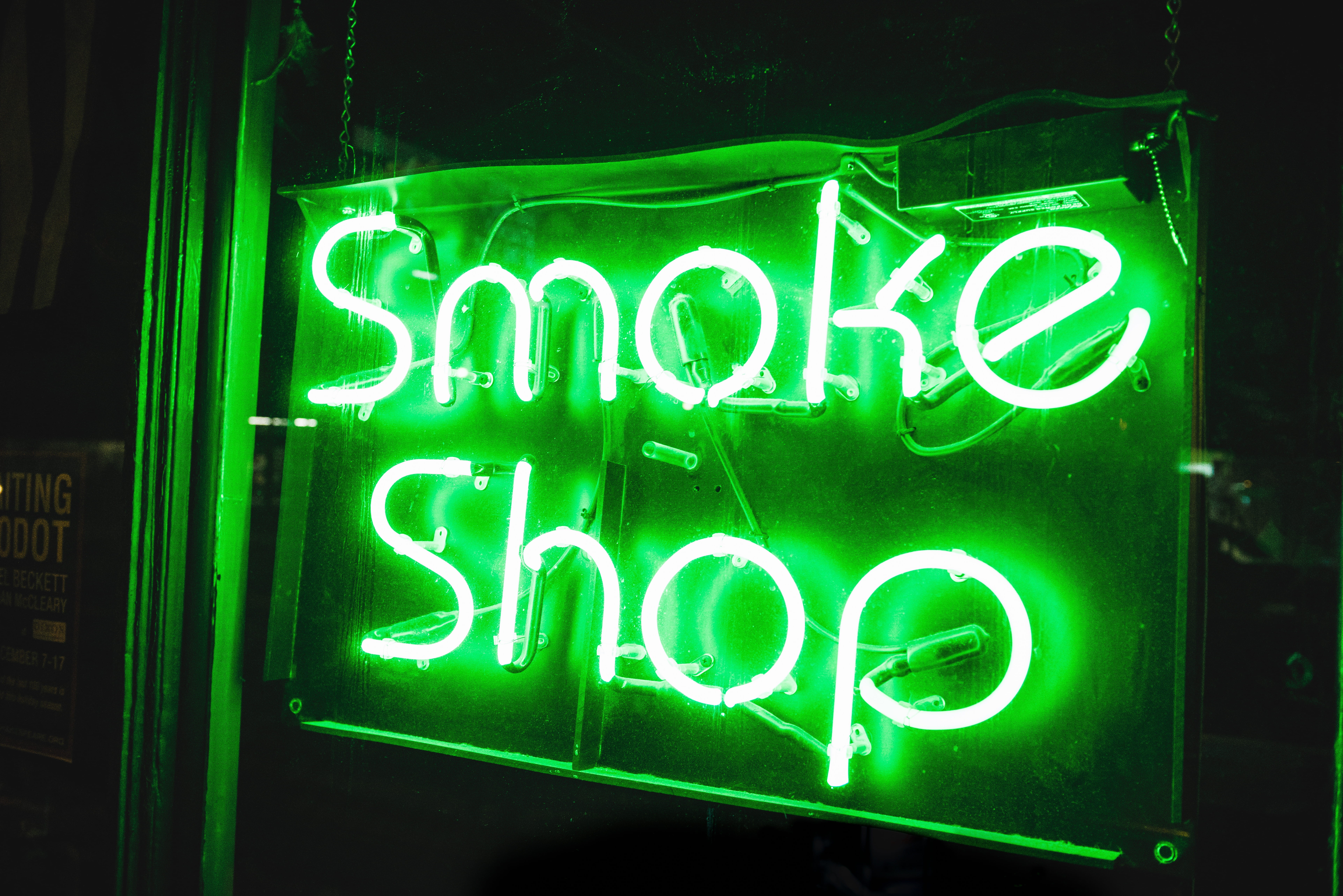 retail, communication, smoke, neon, business, no people, lighted, nightlife, 8K, green color, guidance, lighting equipment, sign, text, light, glowing, HD Wallpaper