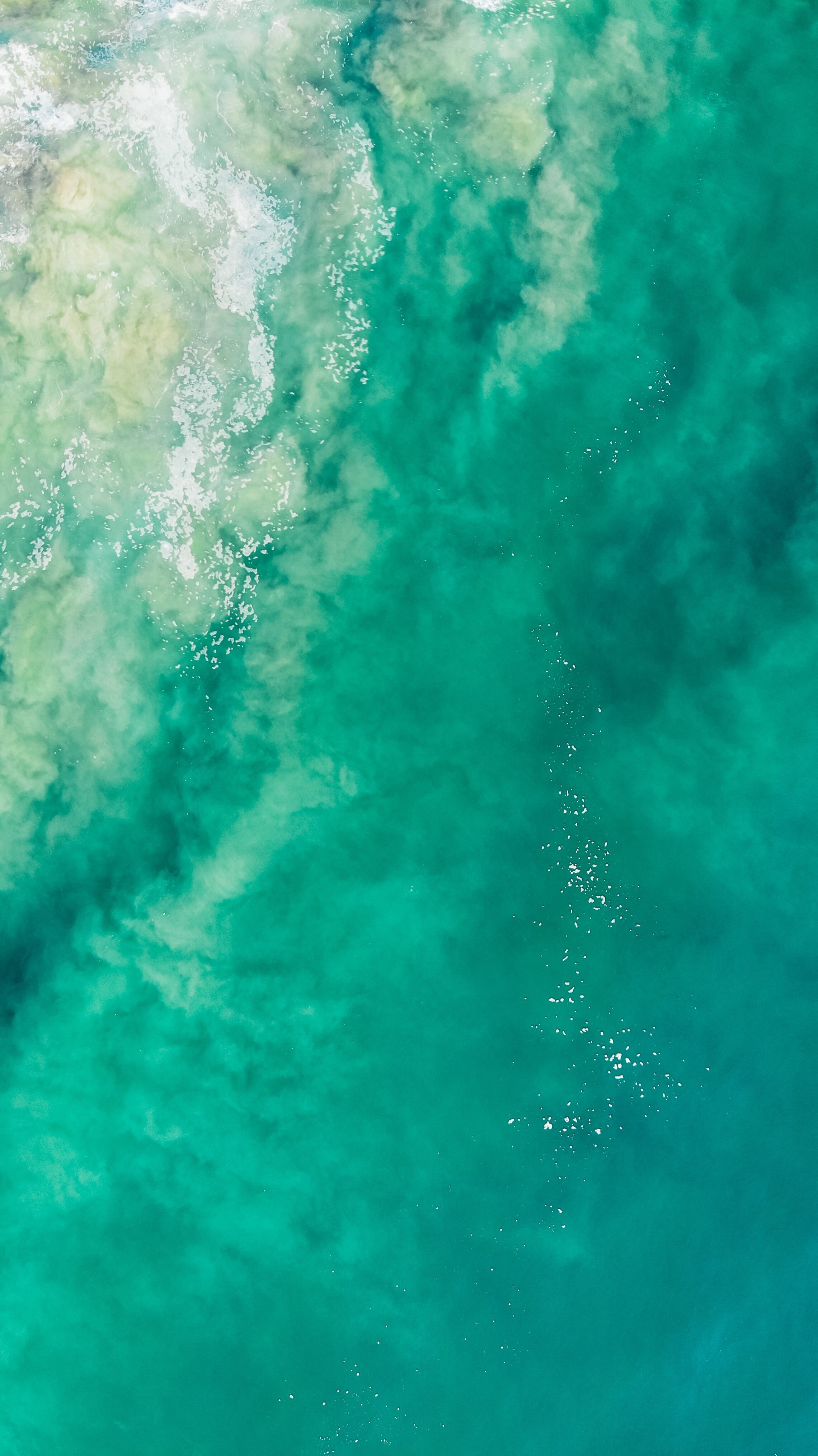 outdoors, travel, day, body, tropical Climate, scenics, abstract, water, sea side, from above, wave, photography, beauty In Nature, liquid, backgrounds, Phone HD Wallpaper