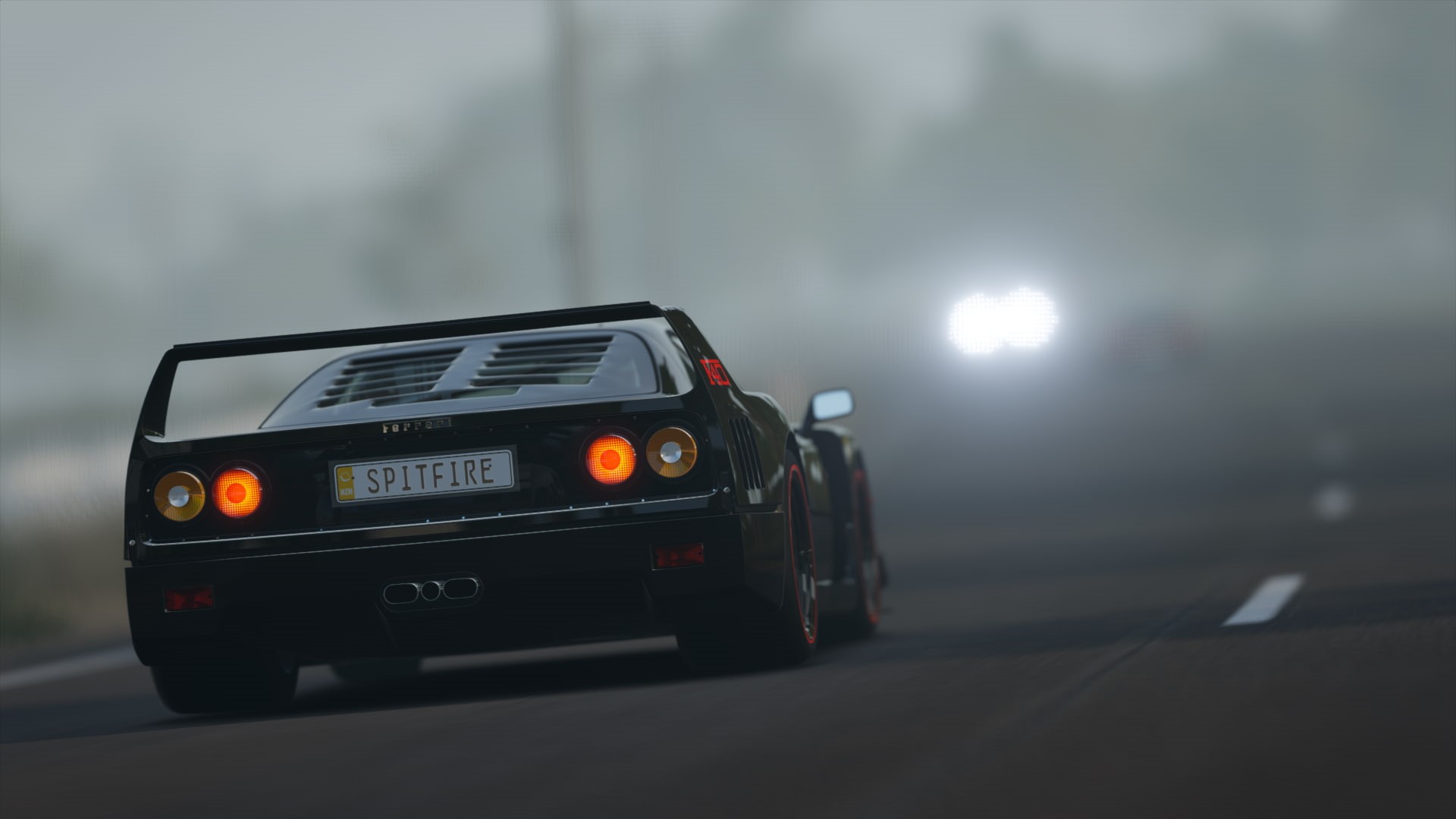 forza horizon 3, 1080P, F40, Ferrari, car, performance car, video games, screen shot, HD Wallpaper