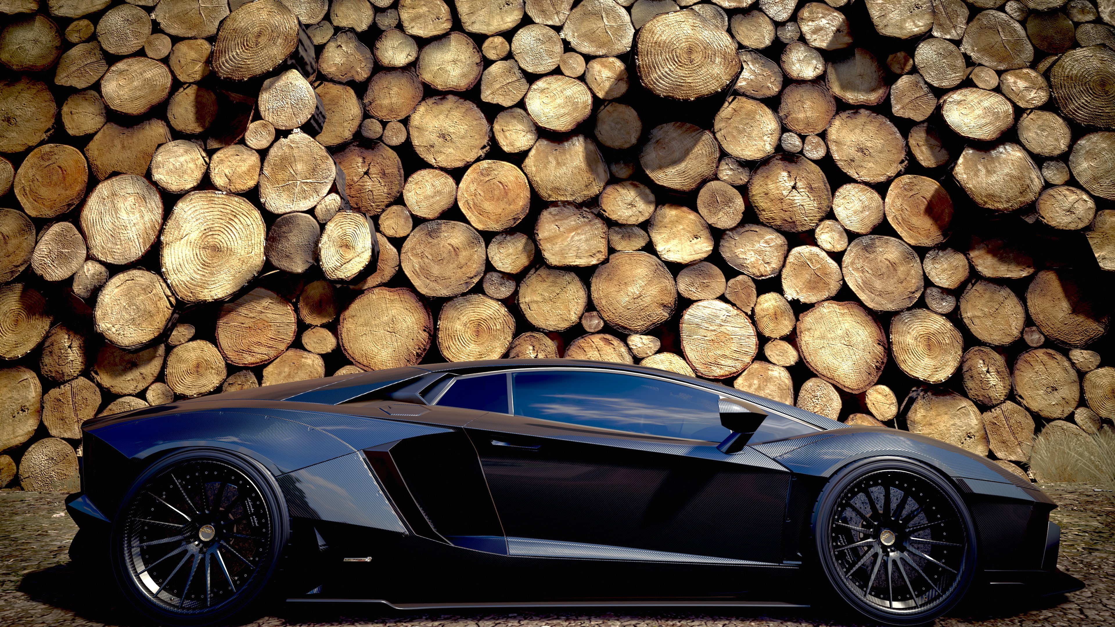firewood, nature, wood - material, 4K, transportation, outdoors, large group of objects, mode of transportation, motor vehicle, wheel, day, deforestation, HD Wallpaper