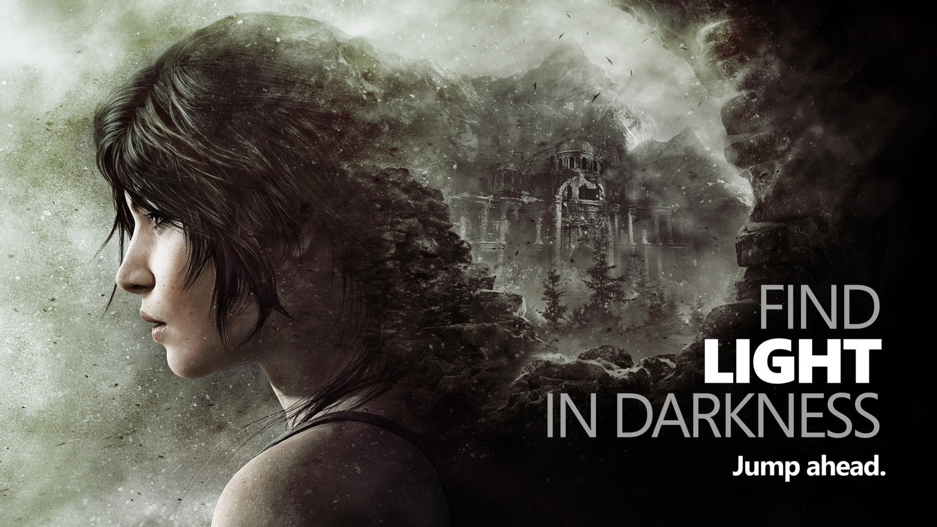 contemplation, Tomb Raider, Rise of the Tomb Raider, women, depression - sadness, Xbox One, profile view, sadness, communication, Microsoft, Xbox, darkness, HD Wallpaper
