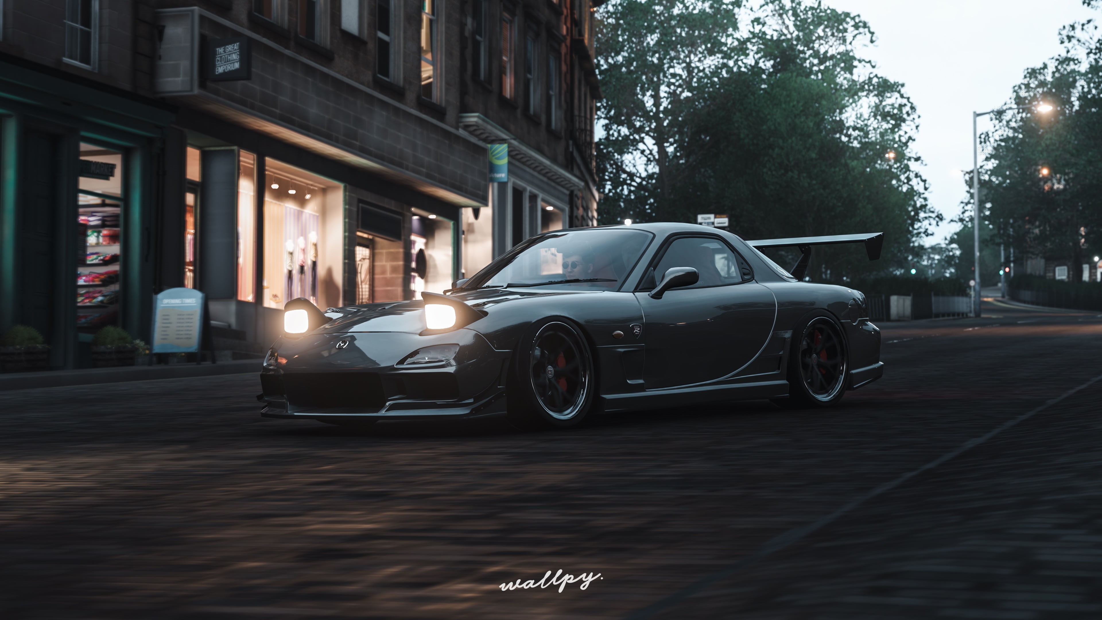 RX-7, by Wallpy, game, Microsoft, Forza Horizon 4, 2018, Mazda, 4K, HD Wallpaper